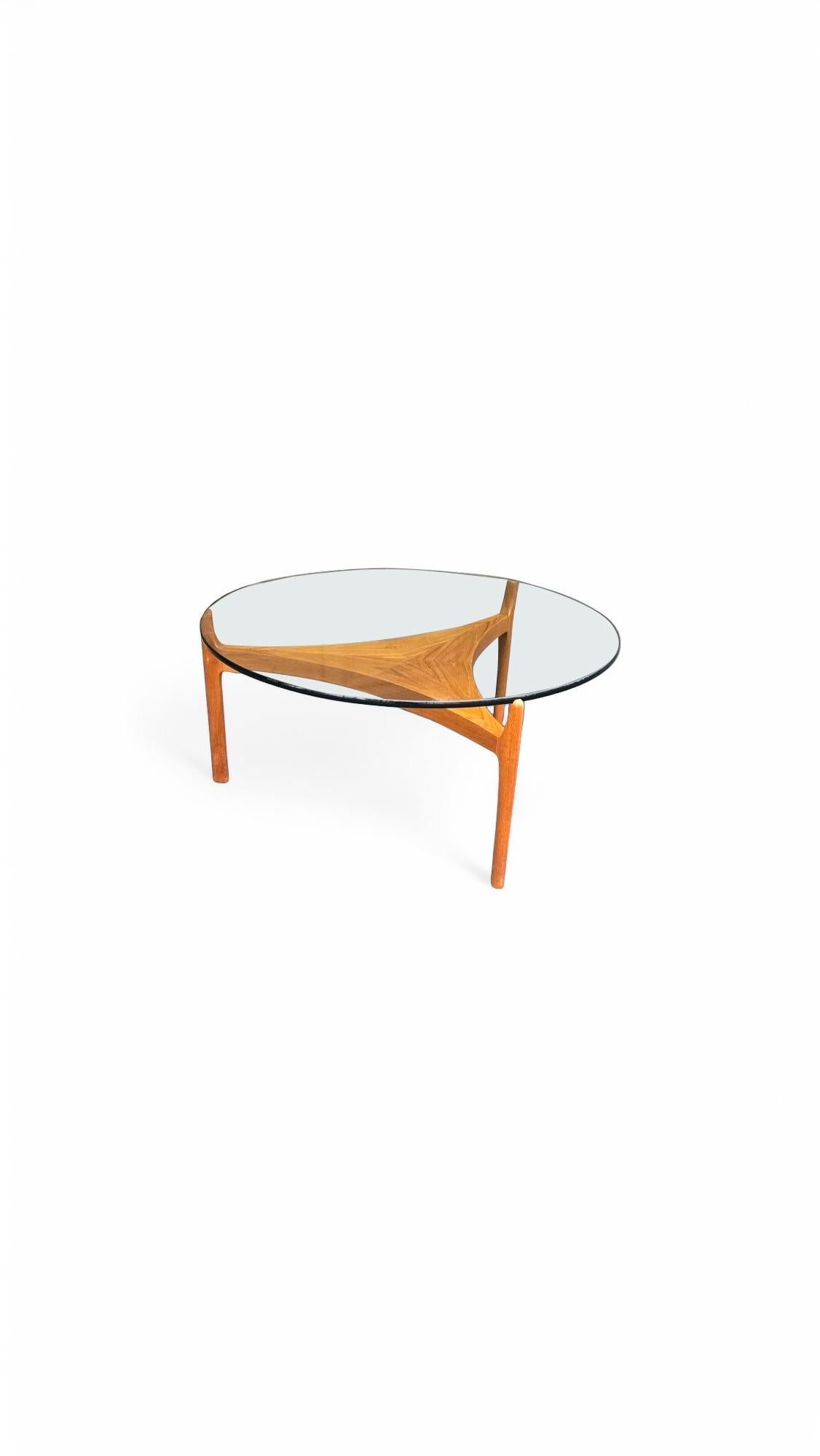20ième siècle Table basse en teck Sven Ellekaer pour Christian Linnberg en vente