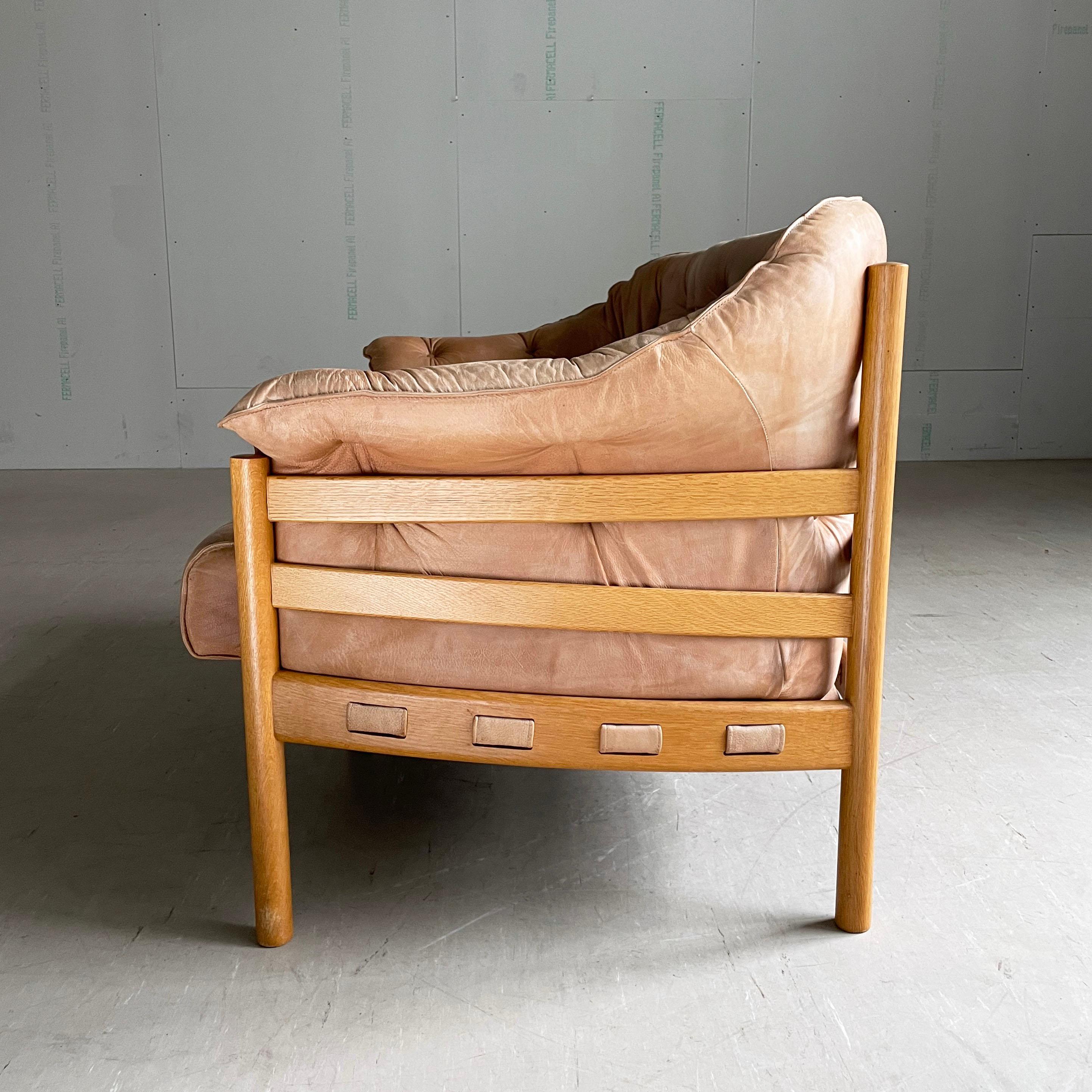 Sven Ellekaer leather sofa produced by Coja For Sale 2