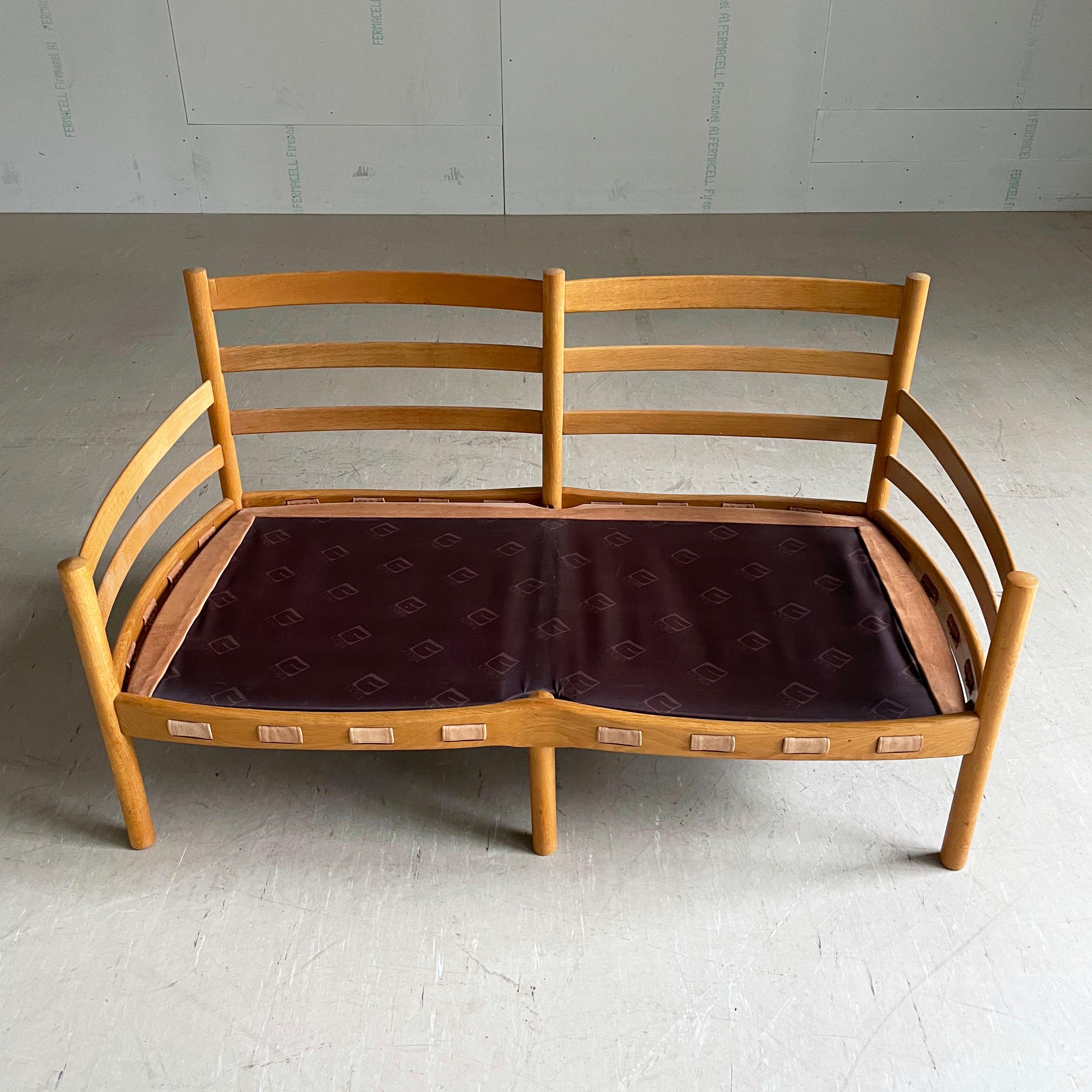Sven Ellekaer leather sofa produced by Coja For Sale 6