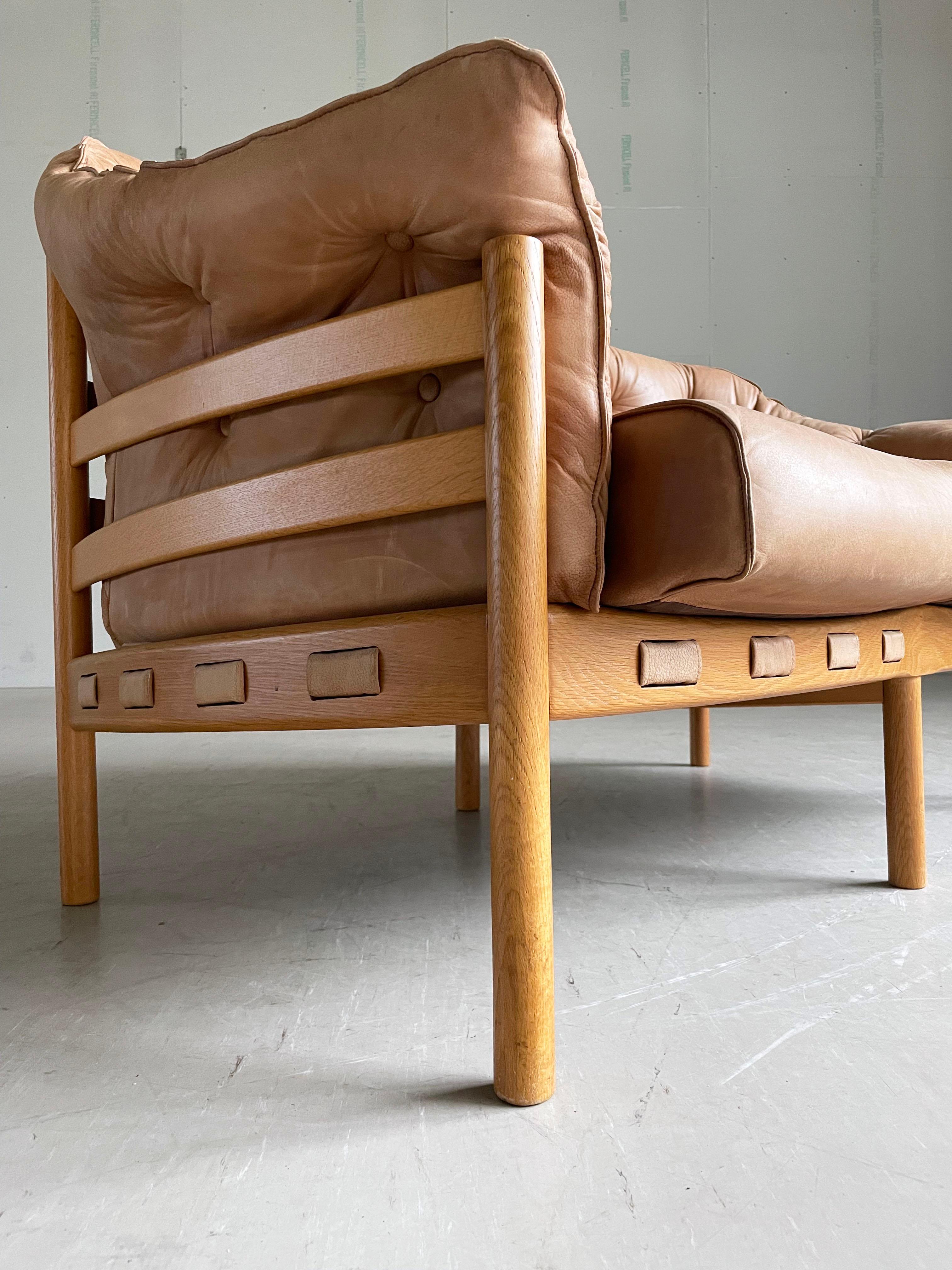 Sven Ellekaer leather sofa produced by Coja For Sale 11