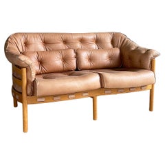 Used Sven Ellekaer leather sofa produced by Coja