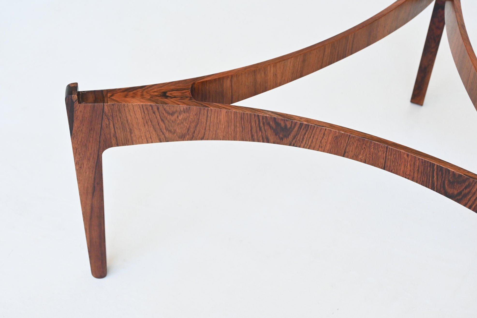 Sven Ellekaer rosewood coffee table “104” Chirstian Linneberg Denmark 1962 11