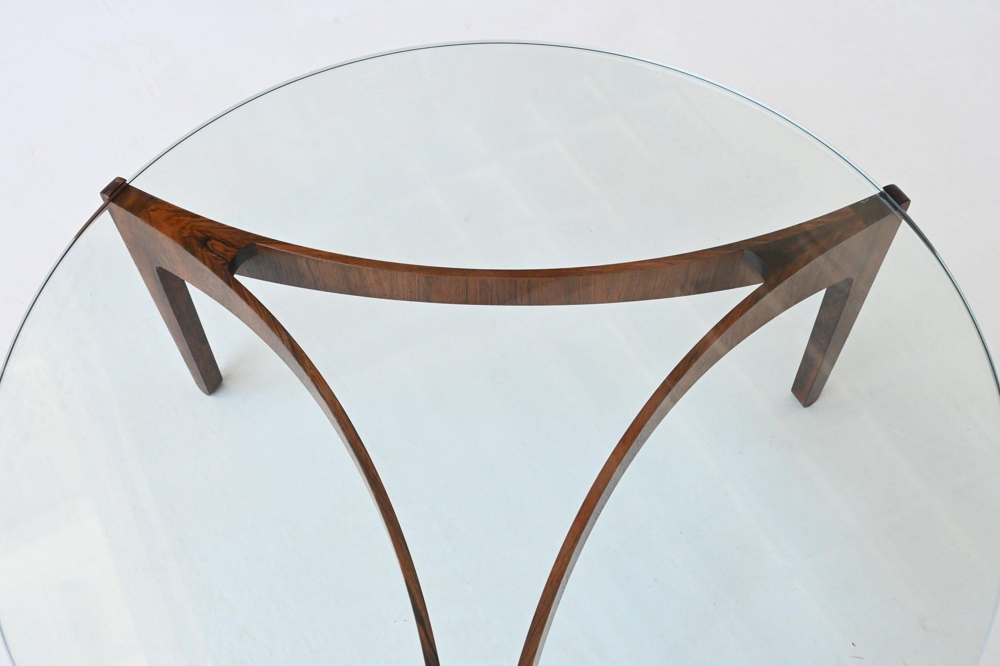 Mid-20th Century Sven Ellekaer rosewood coffee table “104” Chirstian Linneberg Denmark 1962