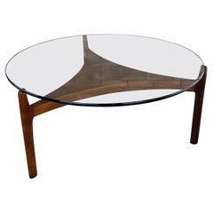Sven Ellekaer Rosewood Danish Modern Coffee Table, 1960's