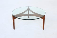 Sven Ellekaer mesa de centro escultural palisandro Linneberg Dinamarca 1962