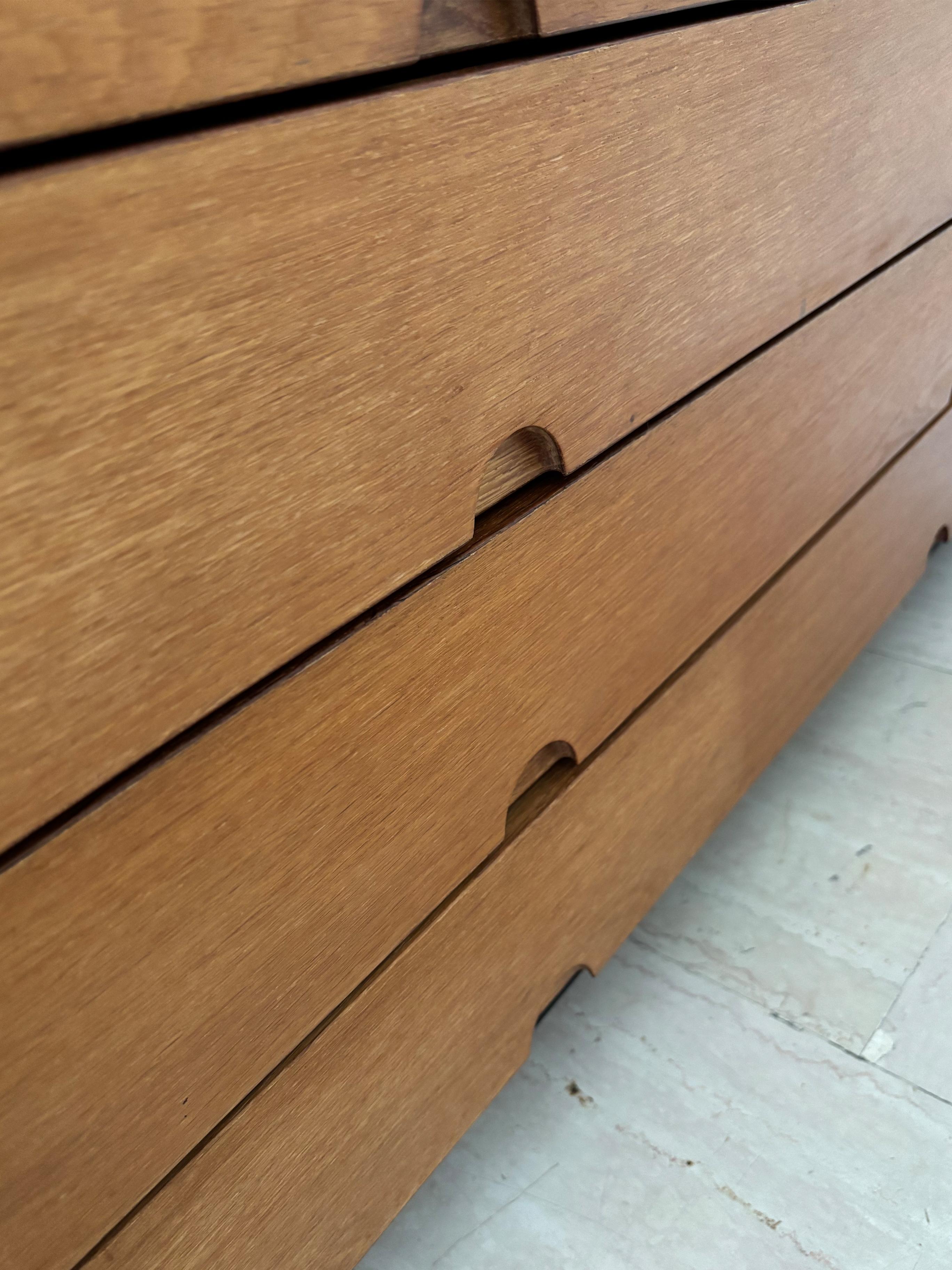 Sven Ellekar pour Bramin Mobler Commode scandinave en Oak Oak, Danemark années 1960 en vente 6