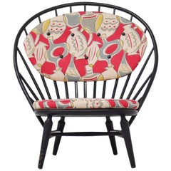 Used Sven Engstrom Arch Chair with Amazing Fabric, 1950