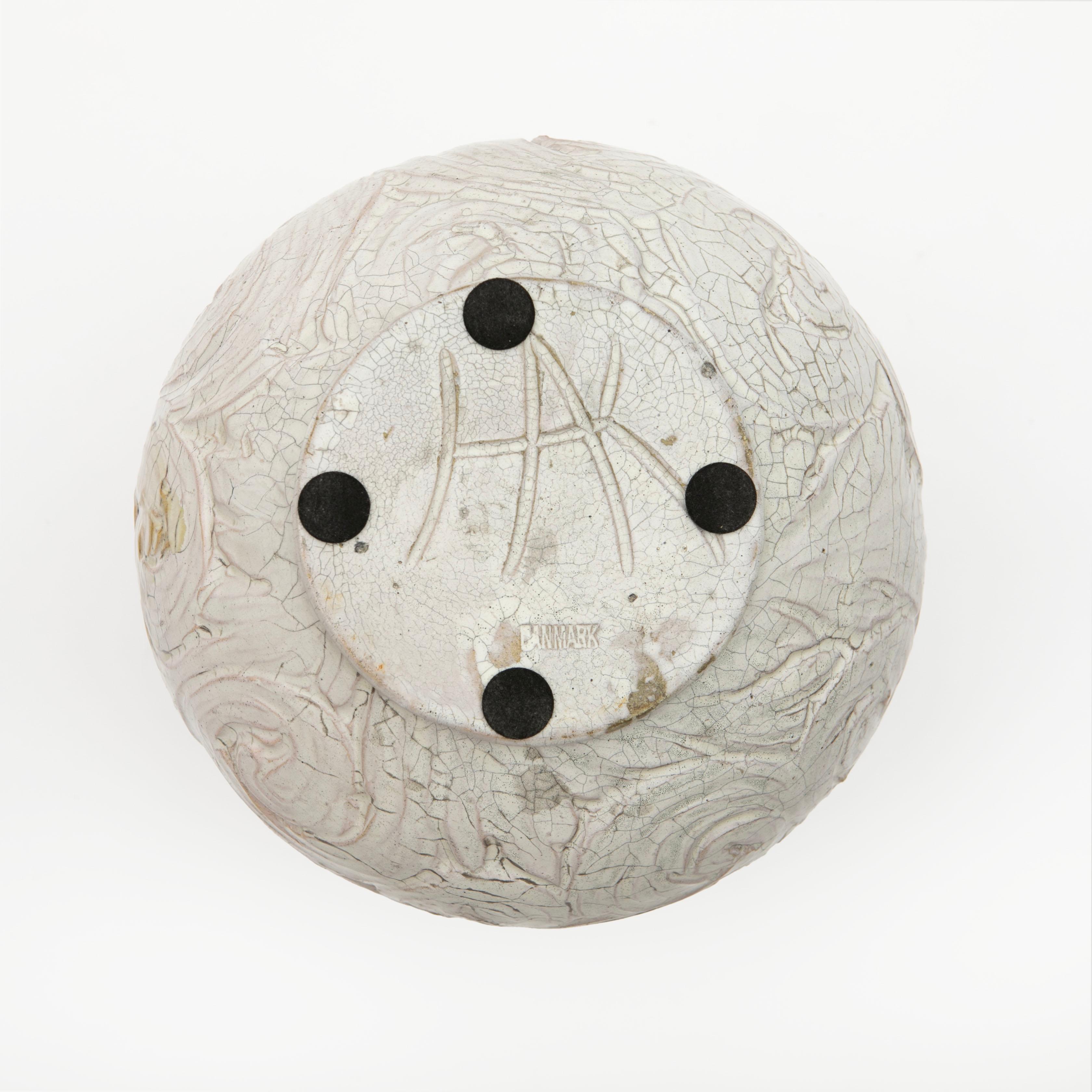 Sven Hammershøi Ceramic Vase for Kähler with Organic Pattern For Sale 1