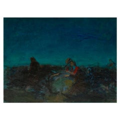 Sven Havsten-Mikkelsen, Quadro "Notte d'estate" Olio su tela