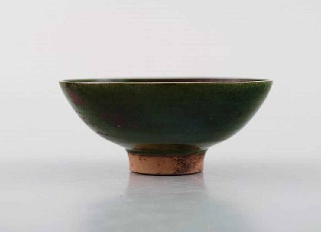 Late 20th Century Sven Hofverberg Swedish Ceramist, Three Unique Bowls, 1980s