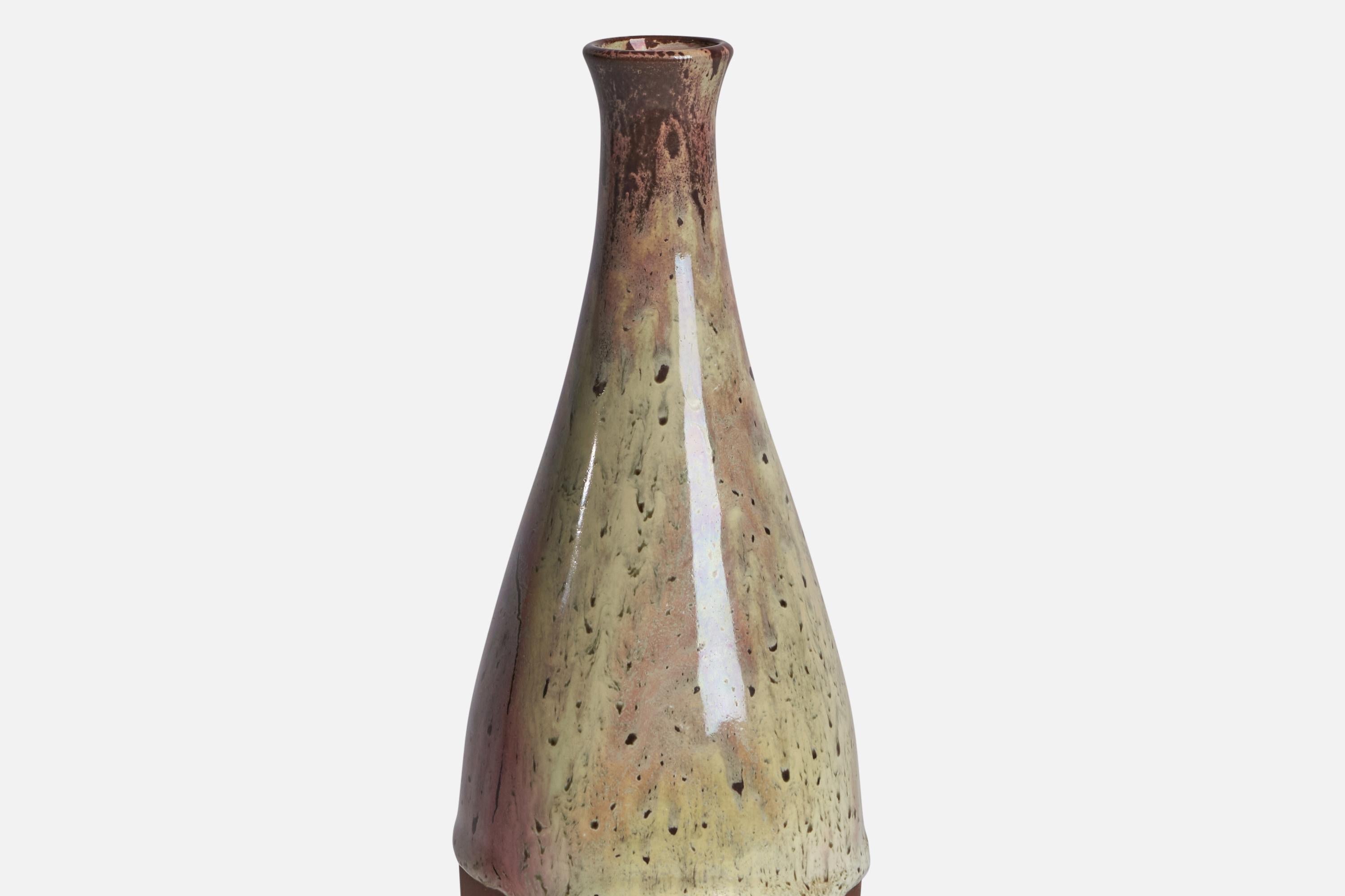 Swedish Sven Hofverberg, Small Vase, Stoneware, Sweden, 1970s For Sale