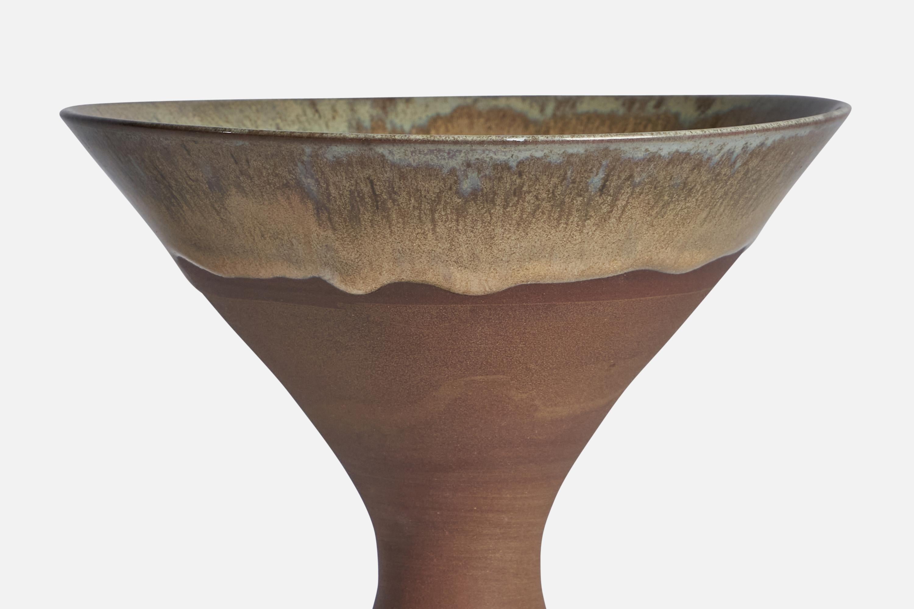 Post-Modern Sven Hofverberg, Vase, Stoneware, Sweden, 1970s For Sale