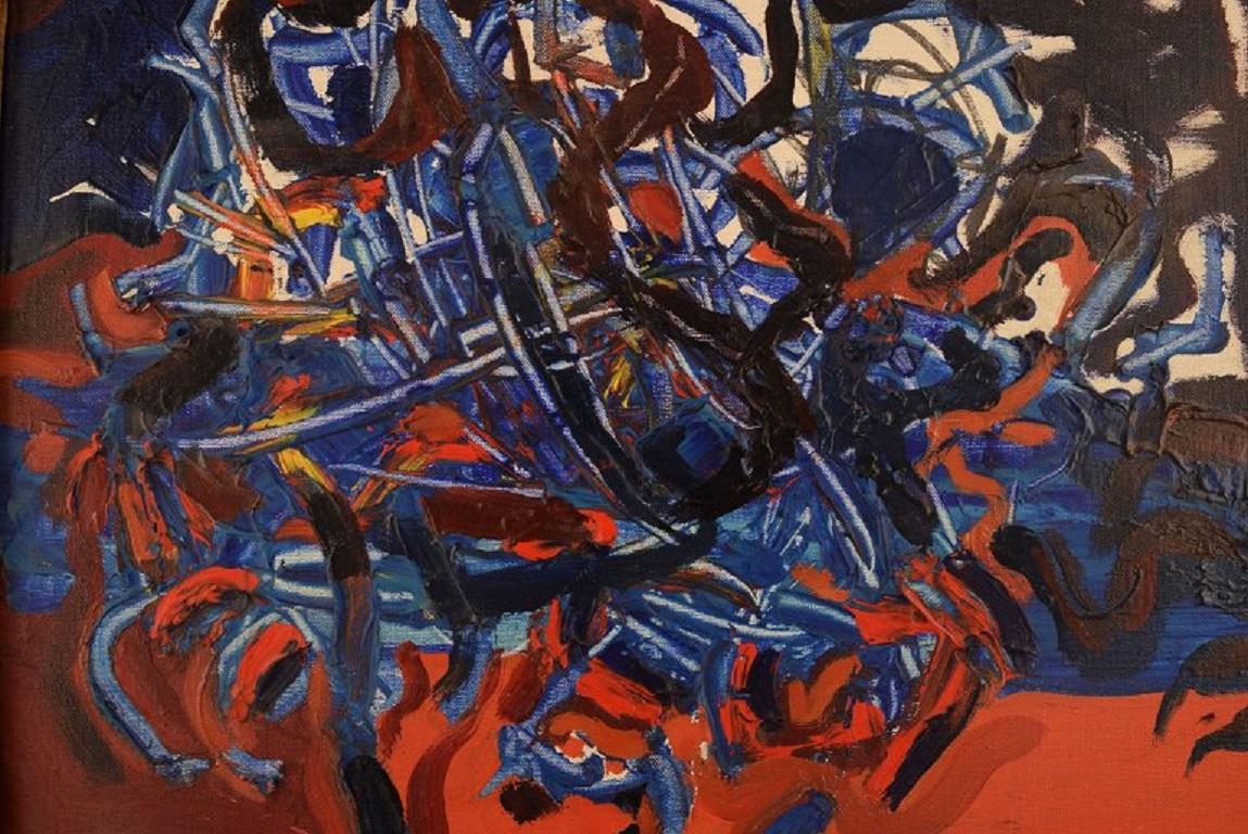 Sven Inge Hglund, Öl auf Leinwand, abstrakte Komposition, 1960er/70er Jahre (Moderne) im Angebot