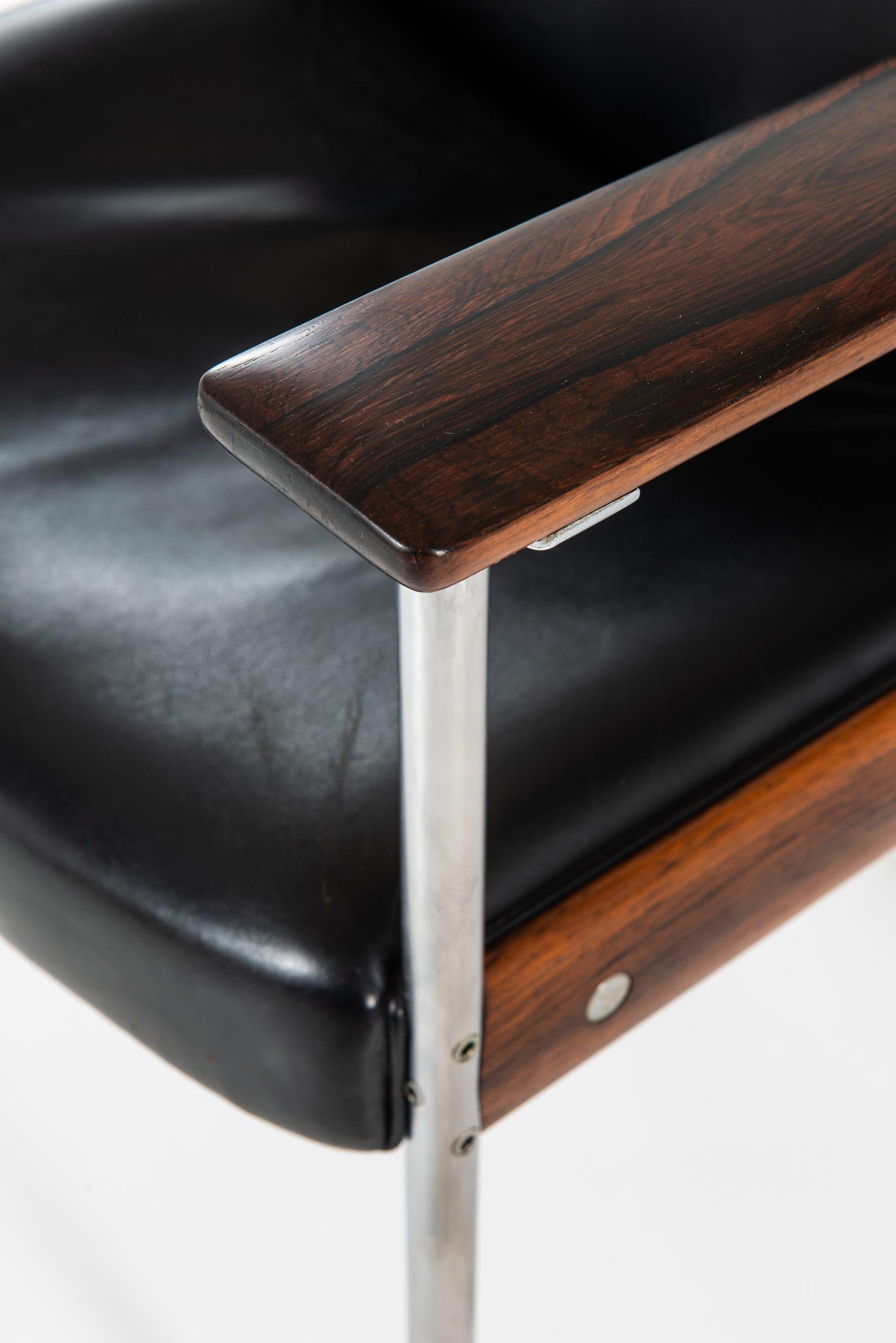 Scandinavian Modern Sven Ivar Dysthe Armchairs Model 1001 Produced by Dokka Møbler in Norway