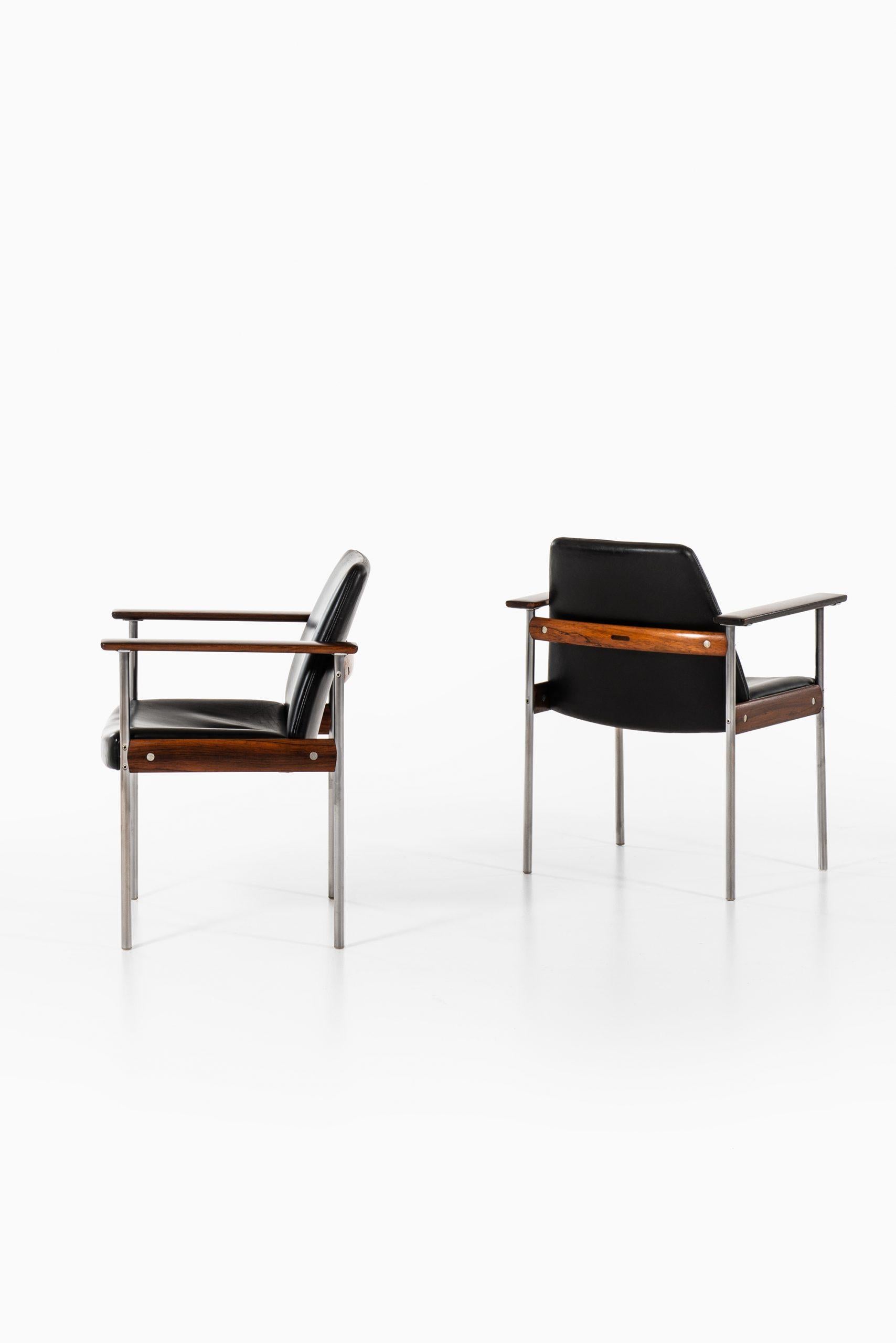 Norwegian Sven Ivar Dysthe Armchairs Model 1001 Produced by Dokka Møbler in Norway