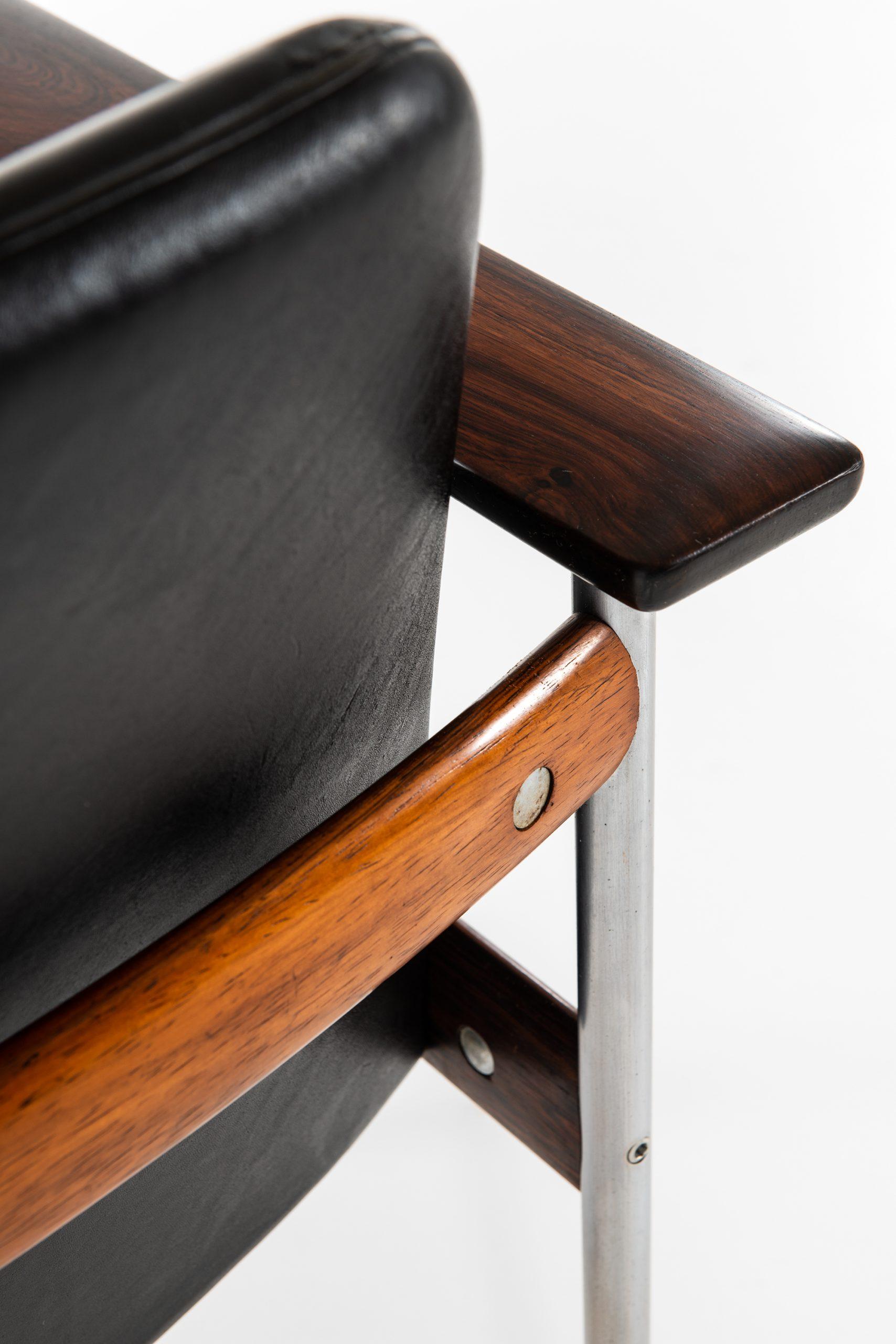 Mid-20th Century Sven Ivar Dysthe Armchairs Model 1001 Produced by Dokka Møbler in Norway