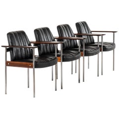 Sven Ivar Dysthe Armchairs Model 1001 Produced by Dokka møbler in Norway