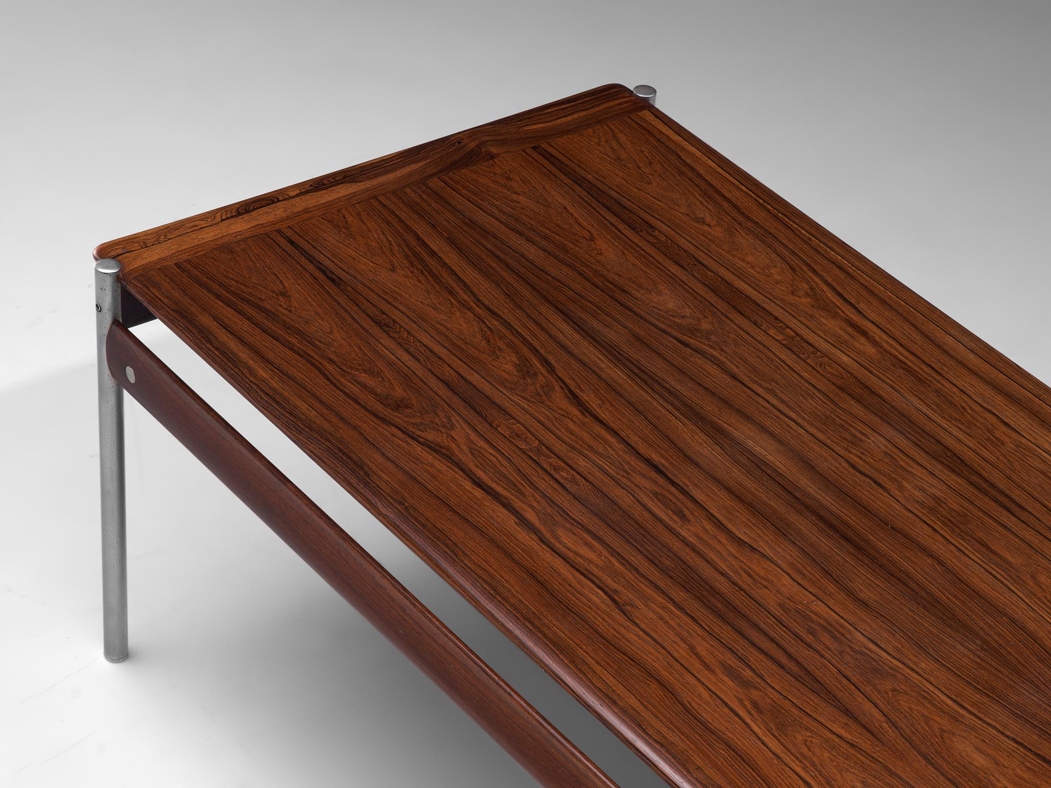 Sven Ivar Dysthe Coffee Table in Rosewood In Good Condition In Waalwijk, NL