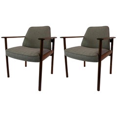 Sven Ivar Dysthe for Dokka Pair of Rosewood Armchairs