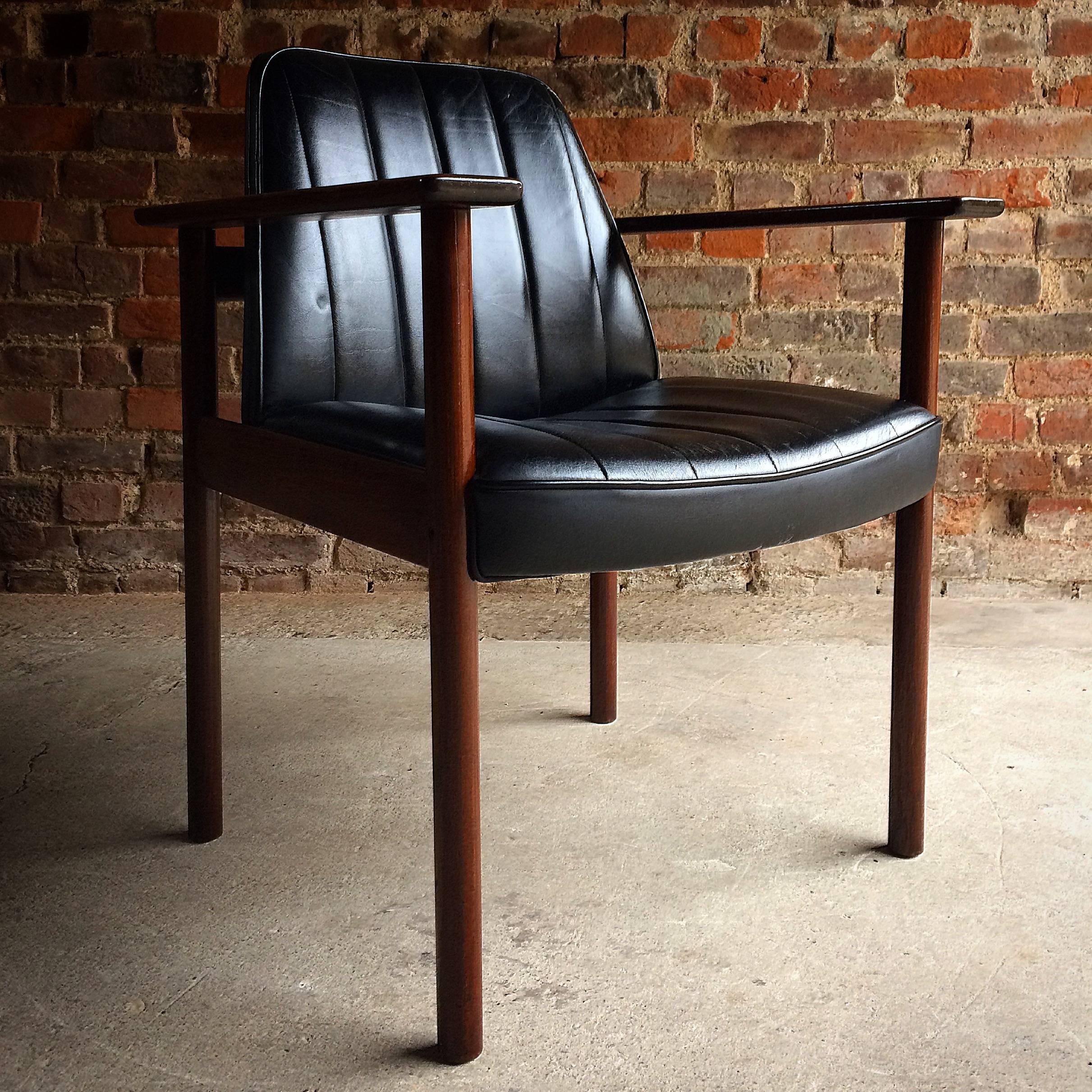 Sven Ivar Dysthe Rosewood Armchair for Dokka Mobler Danish, 1960 5