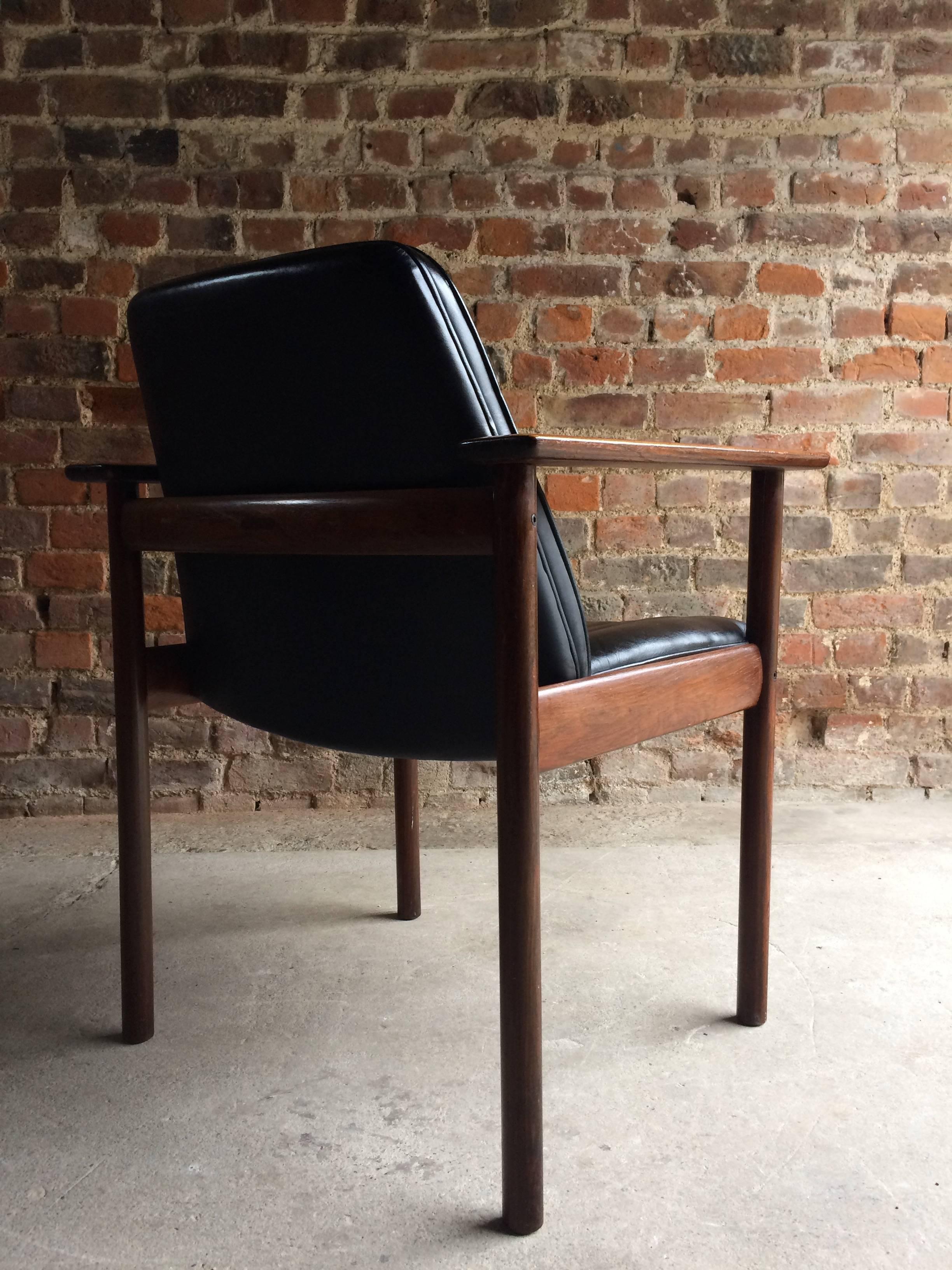 Sven Ivar Dysthe Rosewood Armchair for Dokka Mobler Danish, 1960 In Excellent Condition In Longdon, Tewkesbury