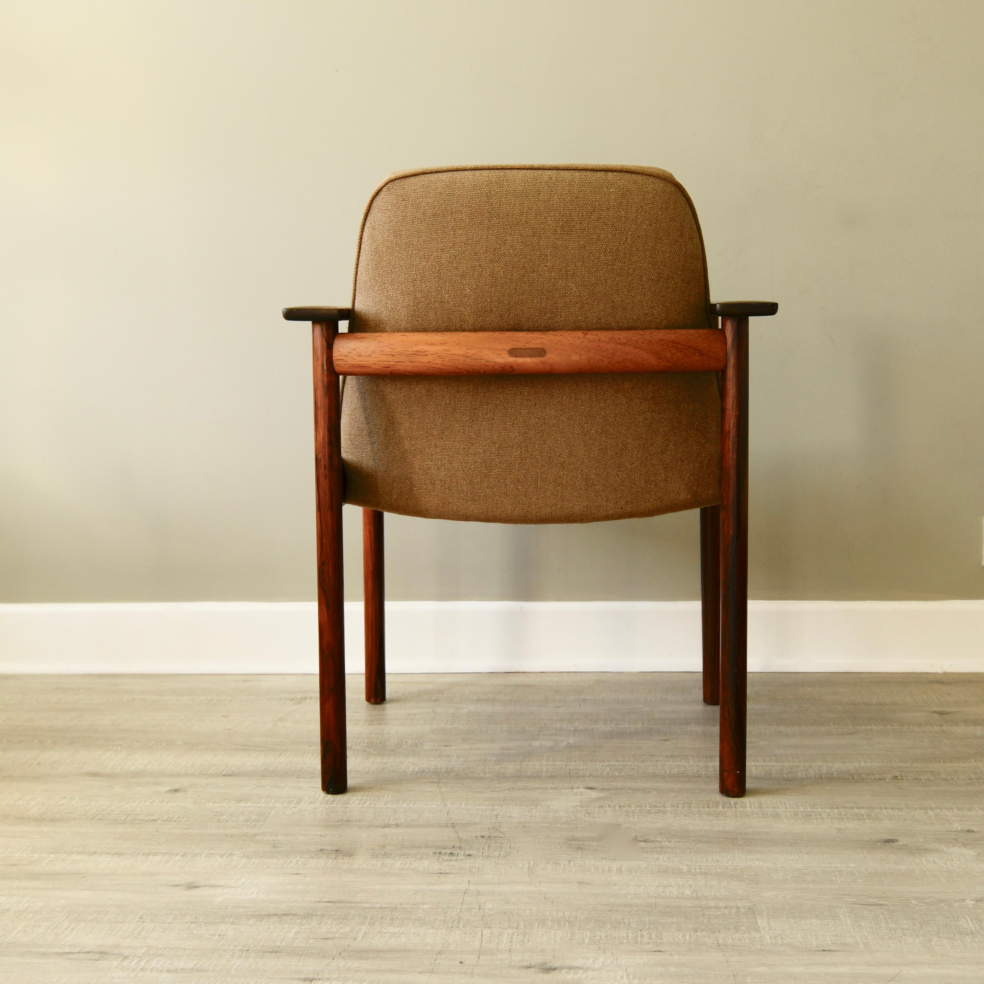 European Sven Ivar Dysthe Rosewood Armchair for Dokka Mobler