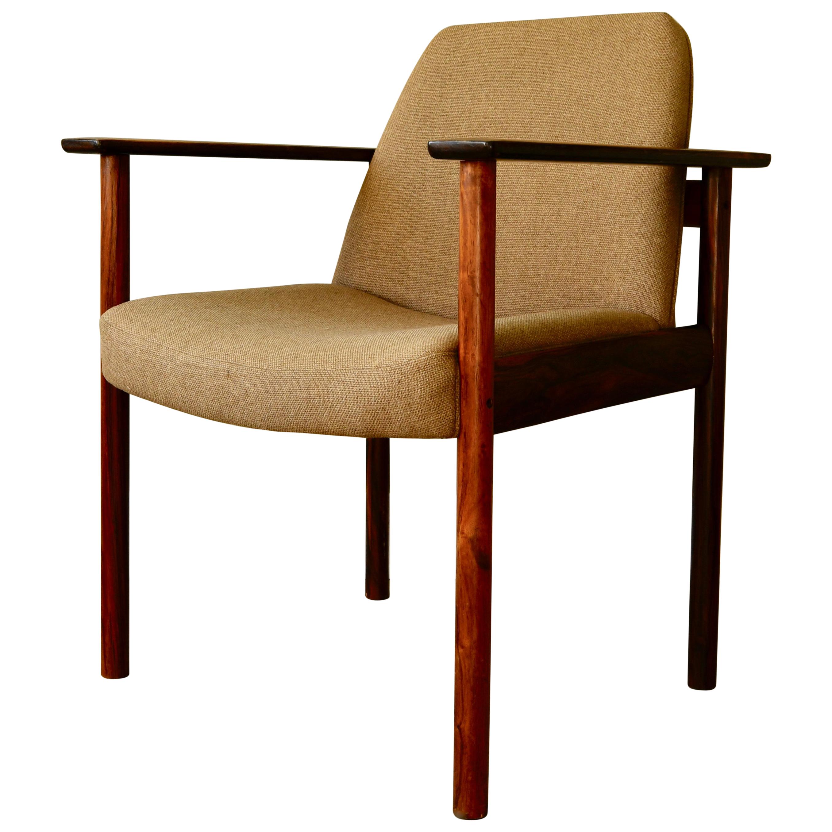 Sven Ivar Dysthe Rosewood Armchair for Dokka Mobler