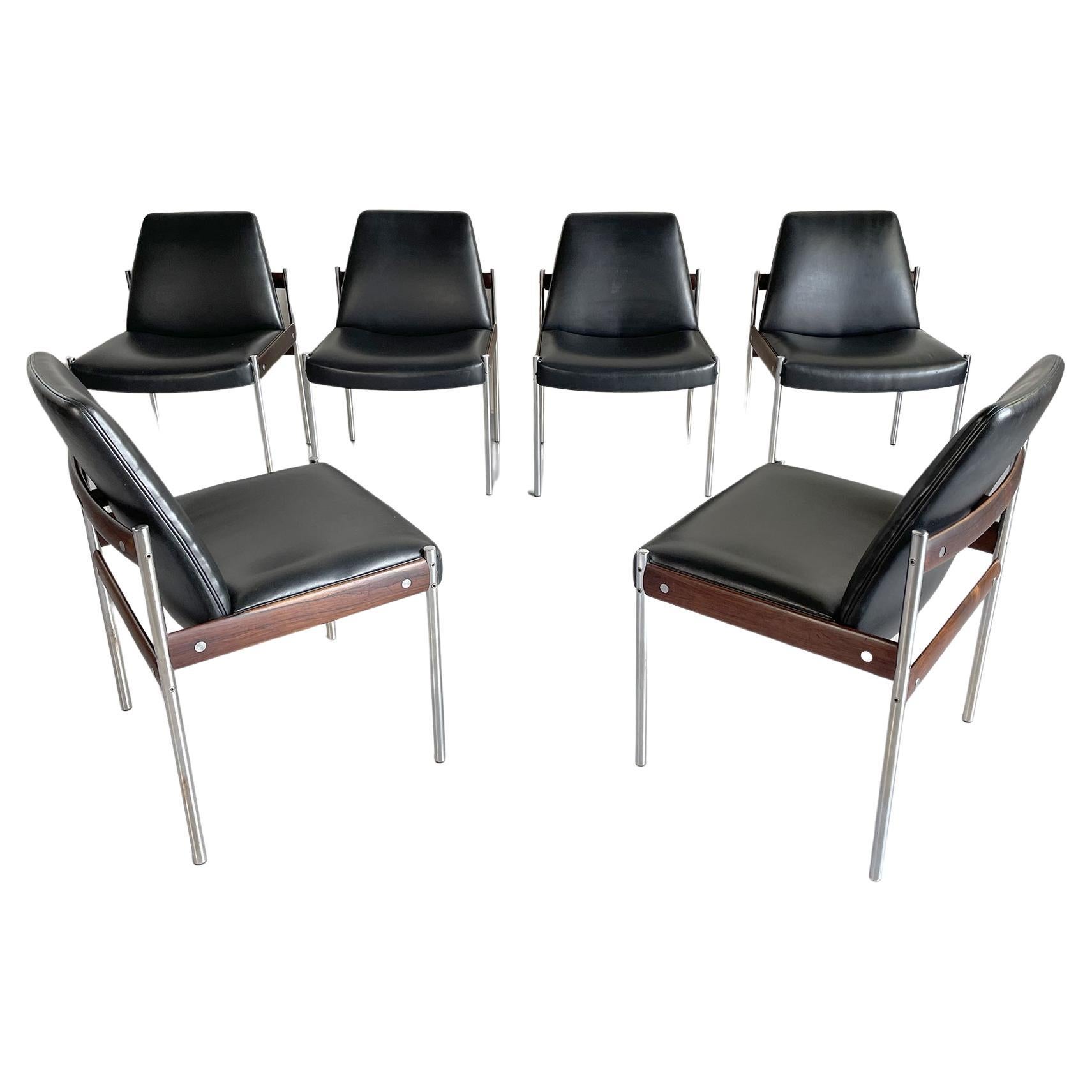 Sven Ivar Dysthe, Series of 6 "3001" Chairs, Norway 1960 For Sale
