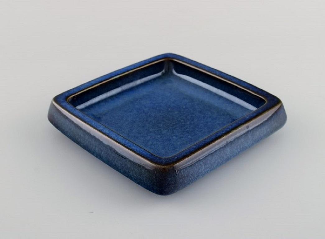 Scandinavian Modern Sven Jonson '1919-1989' Gustavsberg, Three Lagun Dishes in Glazed Stoneware For Sale