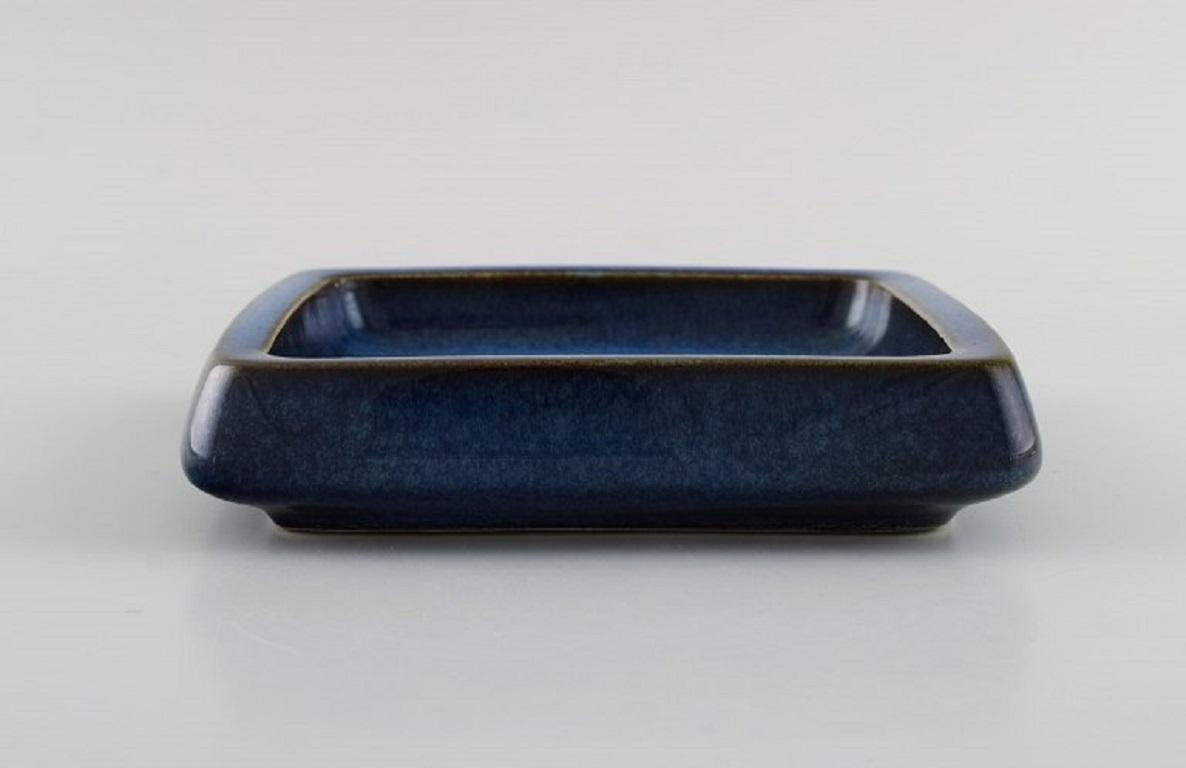 Swedish Sven Jonson '1919-1989' Gustavsberg, Three Lagun Dishes in Glazed Stoneware For Sale