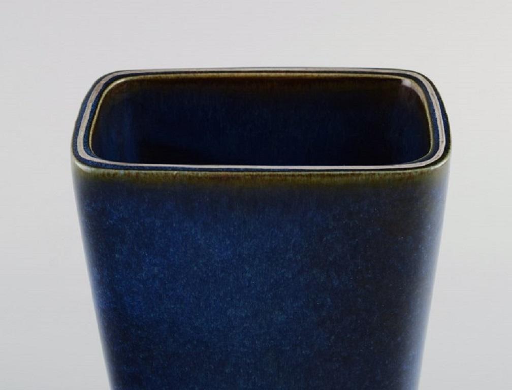 Scandinavian Modern Sven Jonson '1919-1989' Gustavsberg, Two Lagun Vases in Glazed Stoneware For Sale