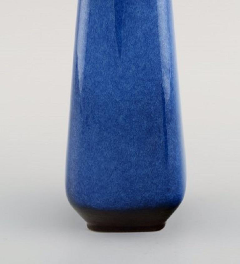 Scandinavian Modern Sven Jonson for Gustavsberg, Lagun Vase and Bowl in Glazed Stoneware For Sale