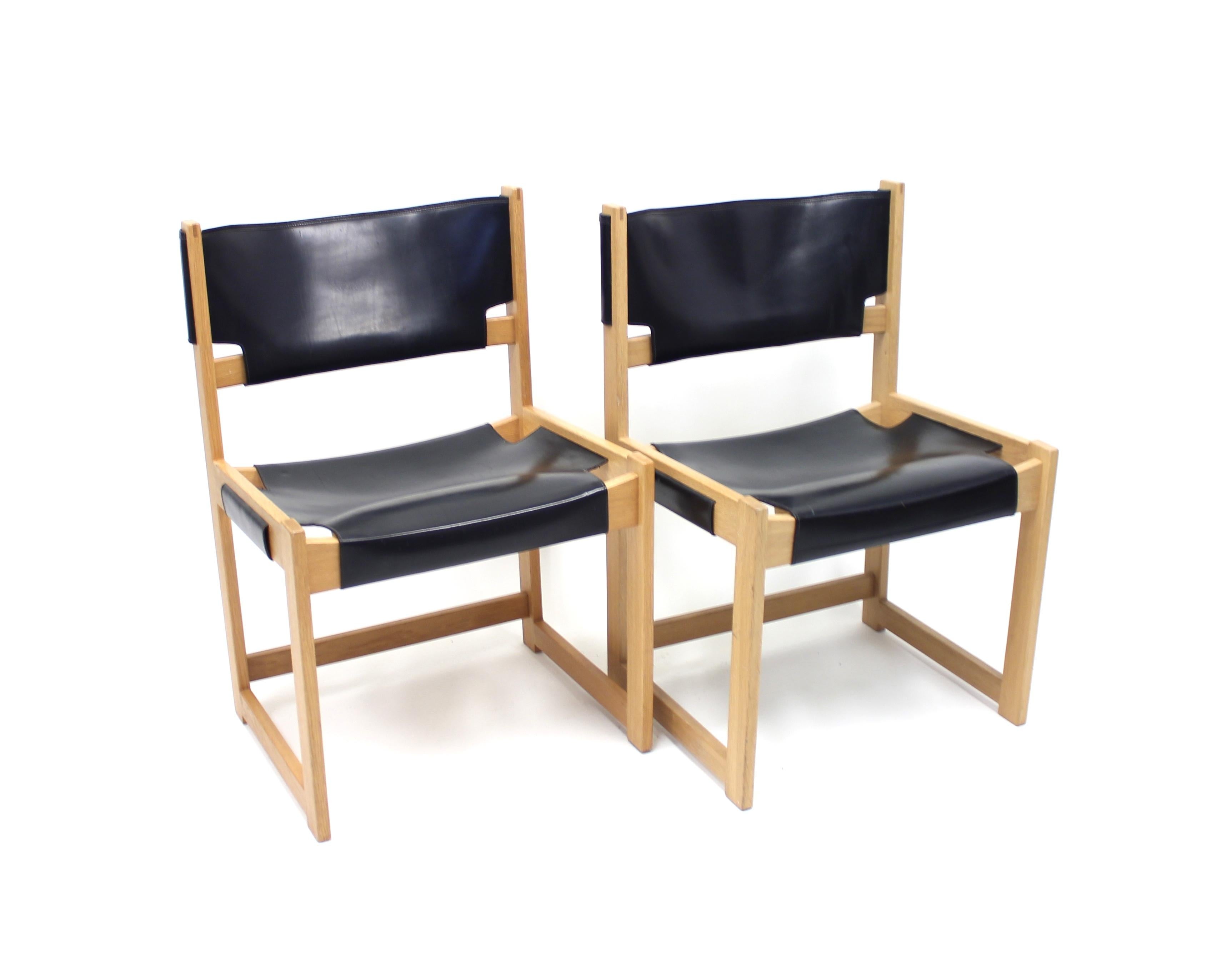 Mid-20th Century Sven Kai Larsen Chairs for Nordiska Kompaniet, Set of 2
