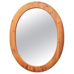 Sven Larsson Large Oval Wall Mirror and Bench