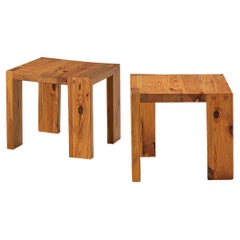 Sven Larsson Pair of Side Tables in Solid Pine