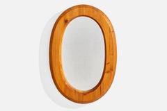 Sven Larsson, Specchio da parete, Pino, Svezia, anni '70