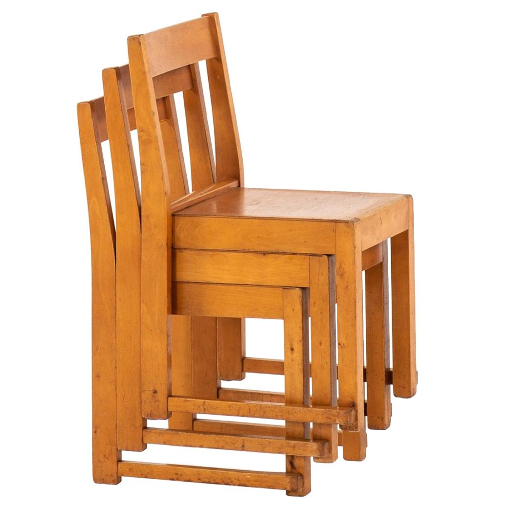 Sven Markelius Children Chairs Produced in Sweden For Sale
