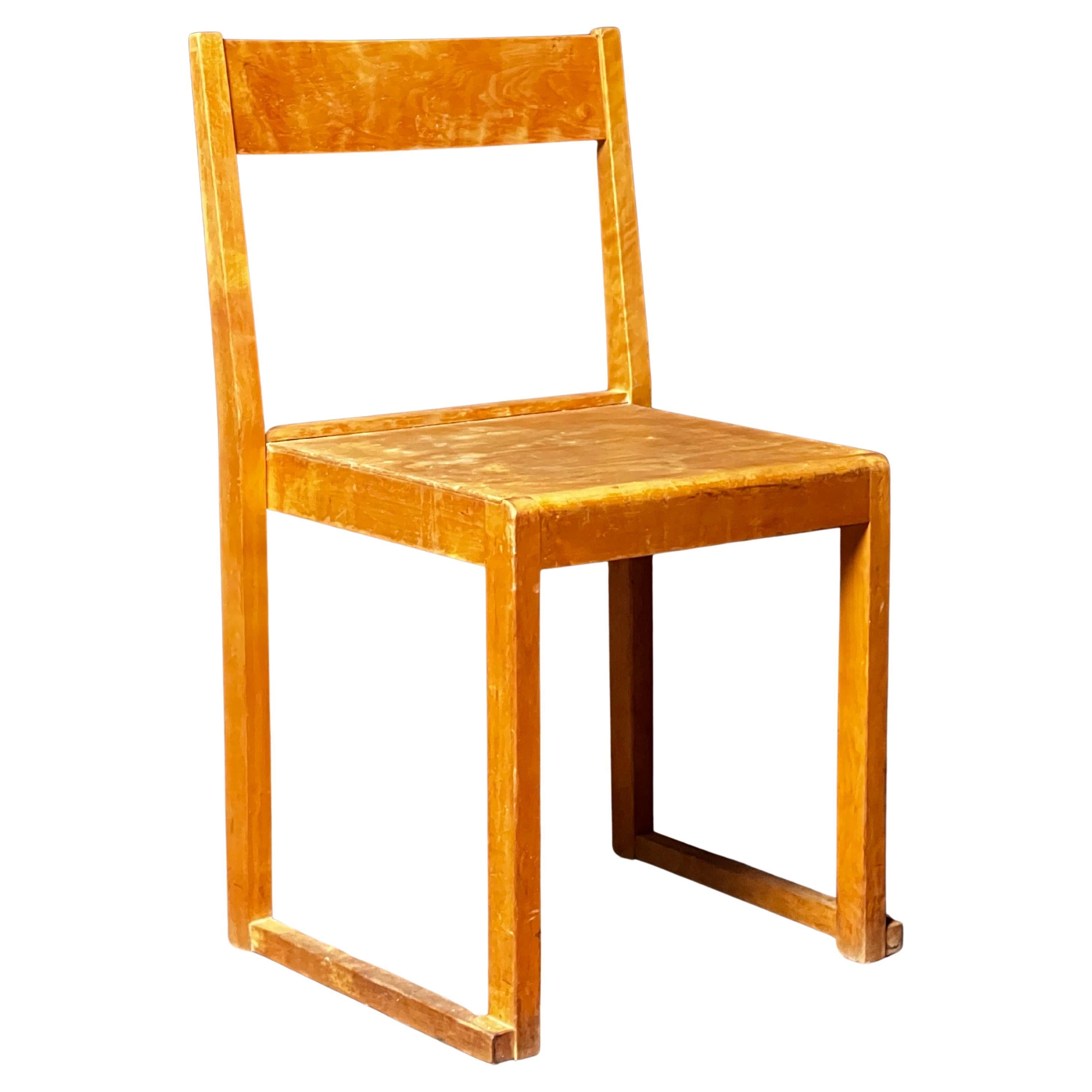 Sven Markelius modernist stacking chair mint condition 1931 flat seat rare For Sale