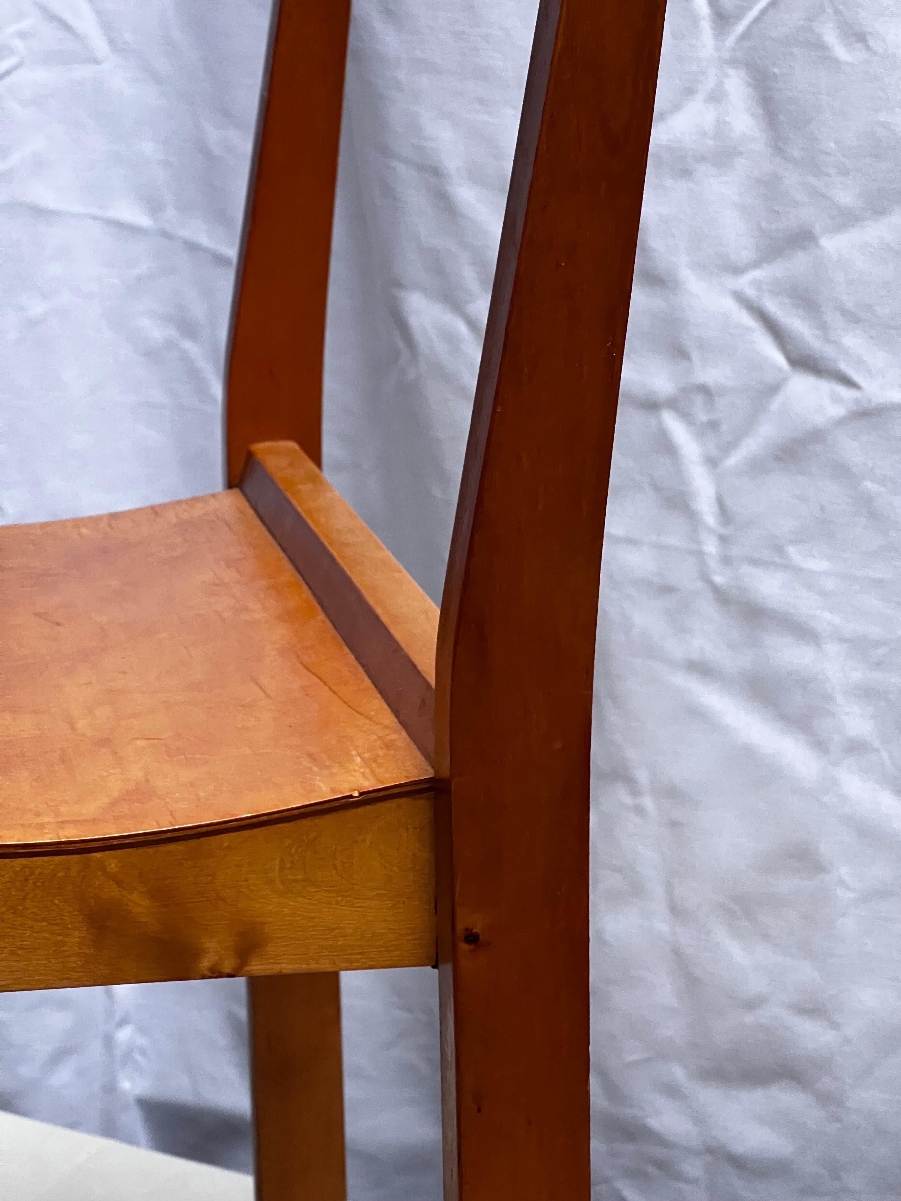 Bauhaus Sven Markelius chaises empilables modernistes en parfait état, 1931, joli ensemble de 6 pièces