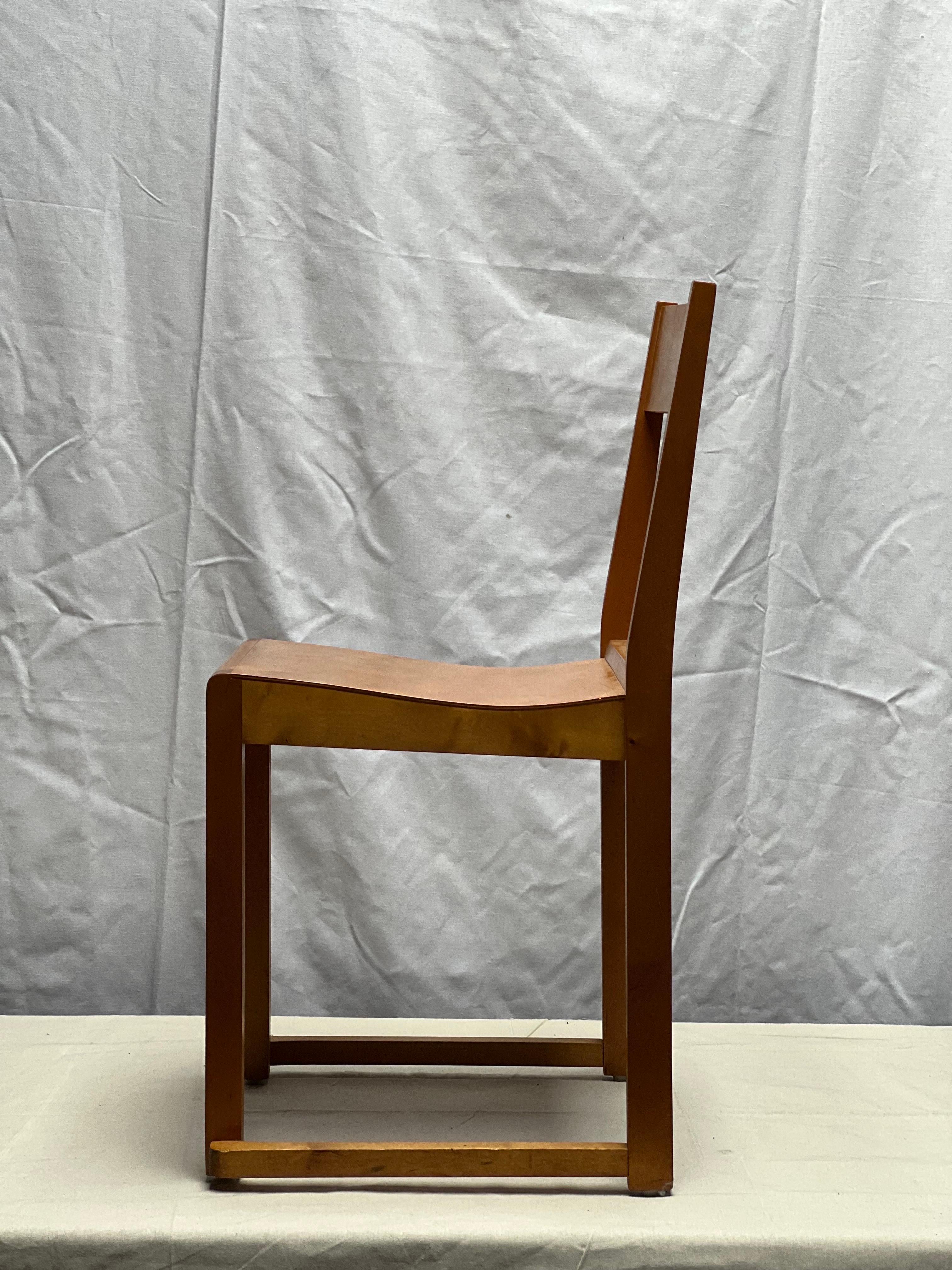Sven Markelius modernist stacking chairs mint condition 1931 nice set of 6 For Sale 1
