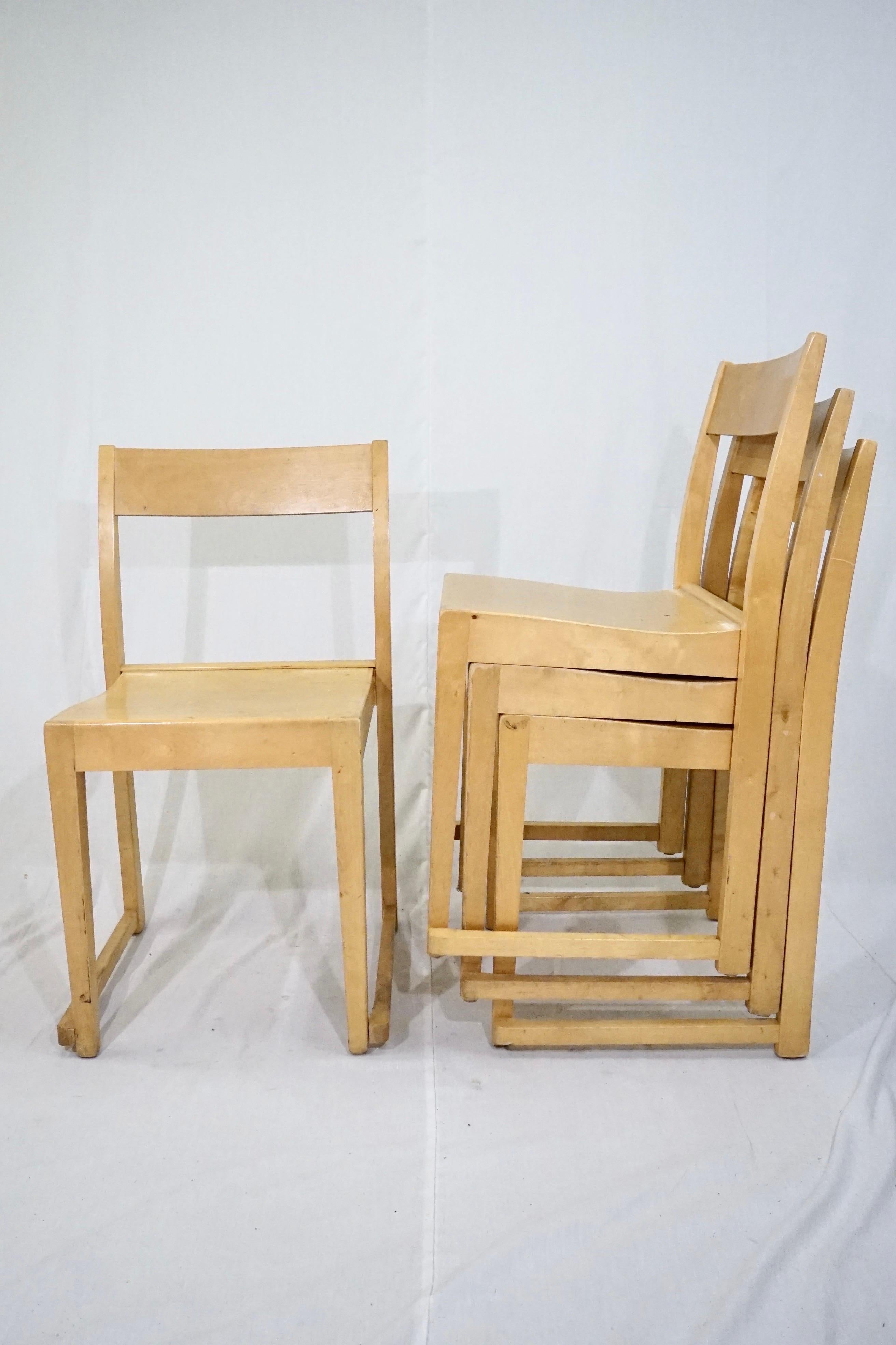 Sven Markelius Orchestra Chairs, 1932 In Good Condition In Valby, 84