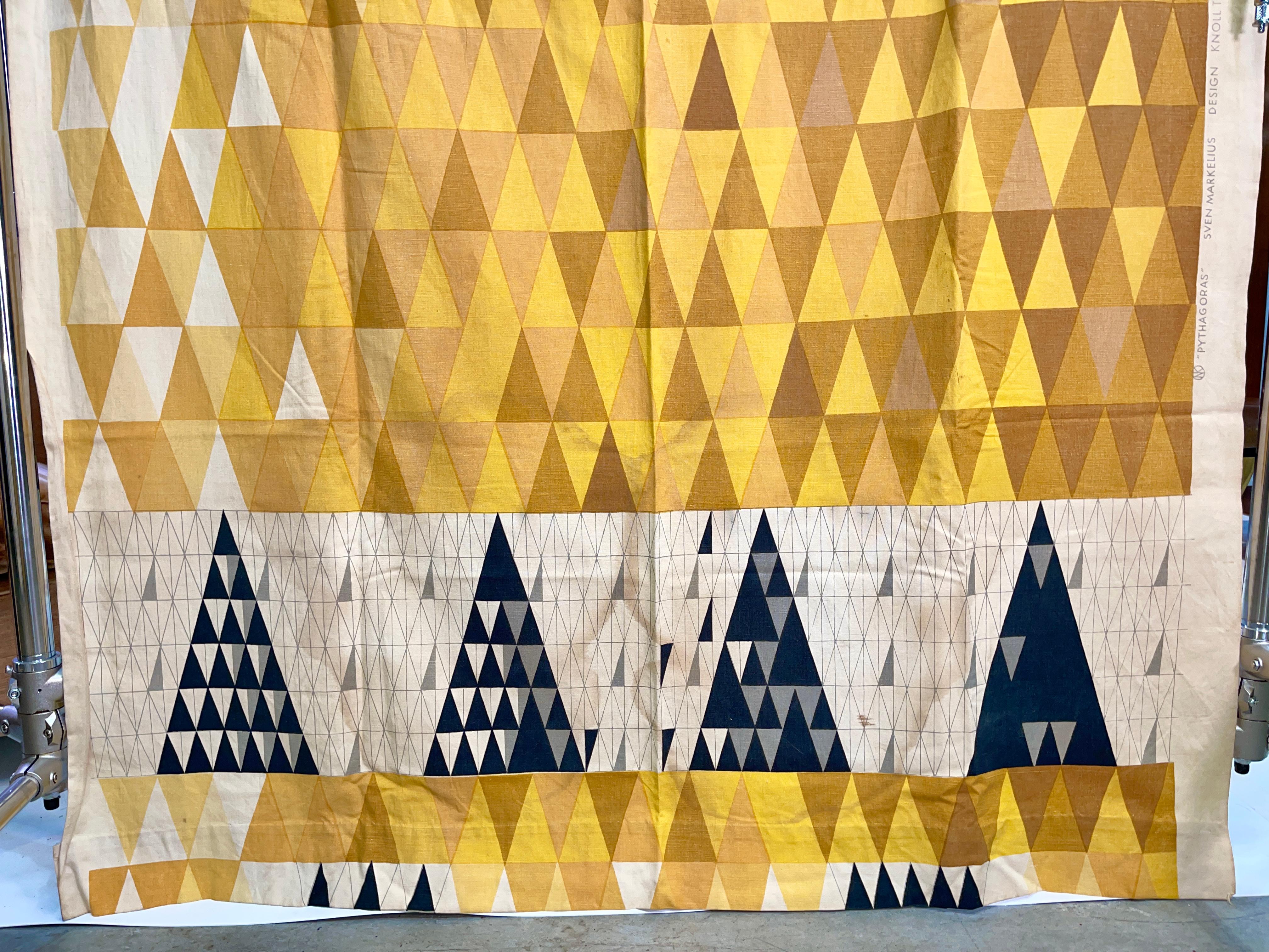 Panneau de draperie « Pythagoras » de Sven Markelius pour Knoll Textiles en vente 4