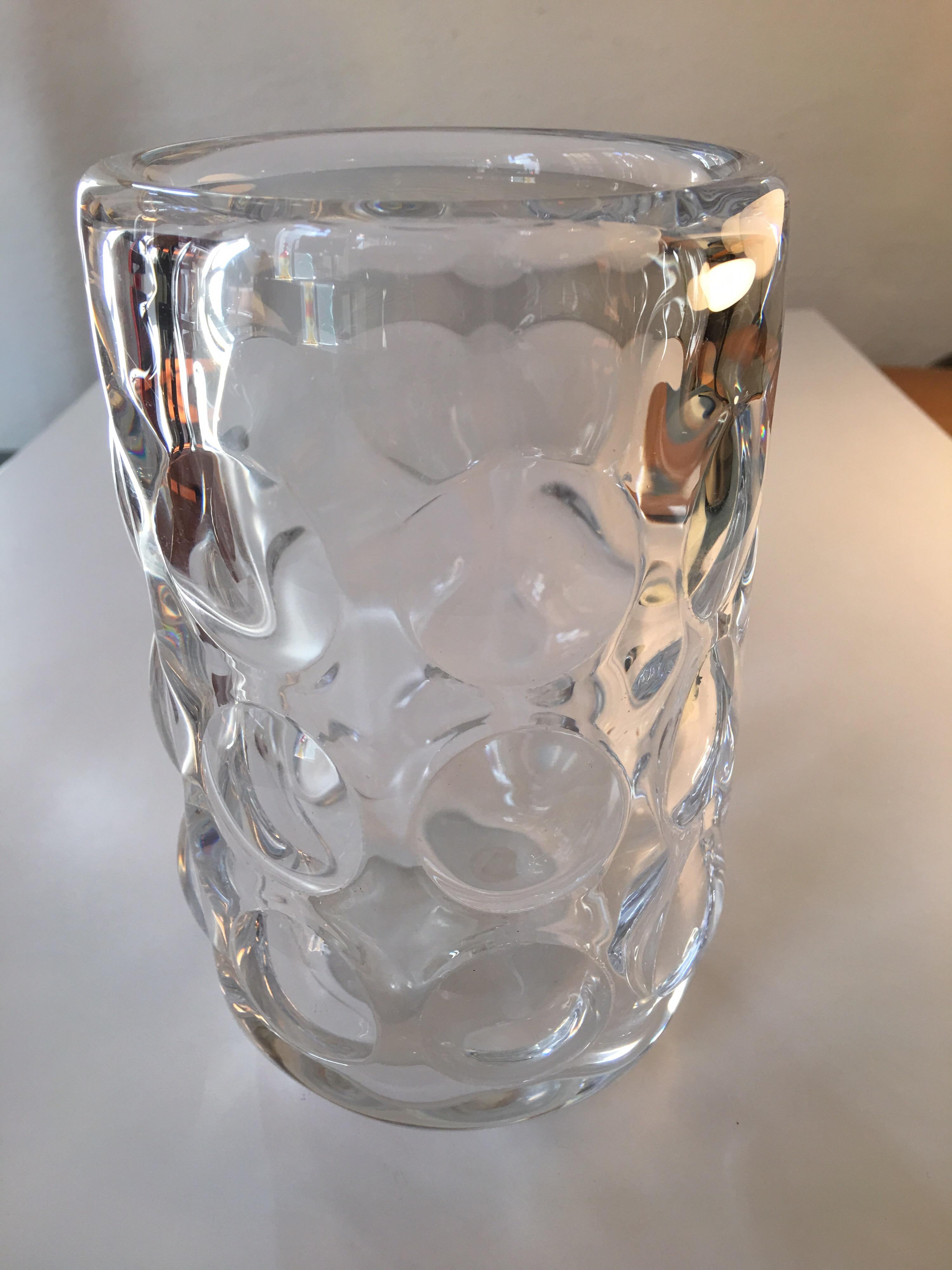 Mid-Century Modern Sven Palmquist for Orrefors Vase with Bubbles