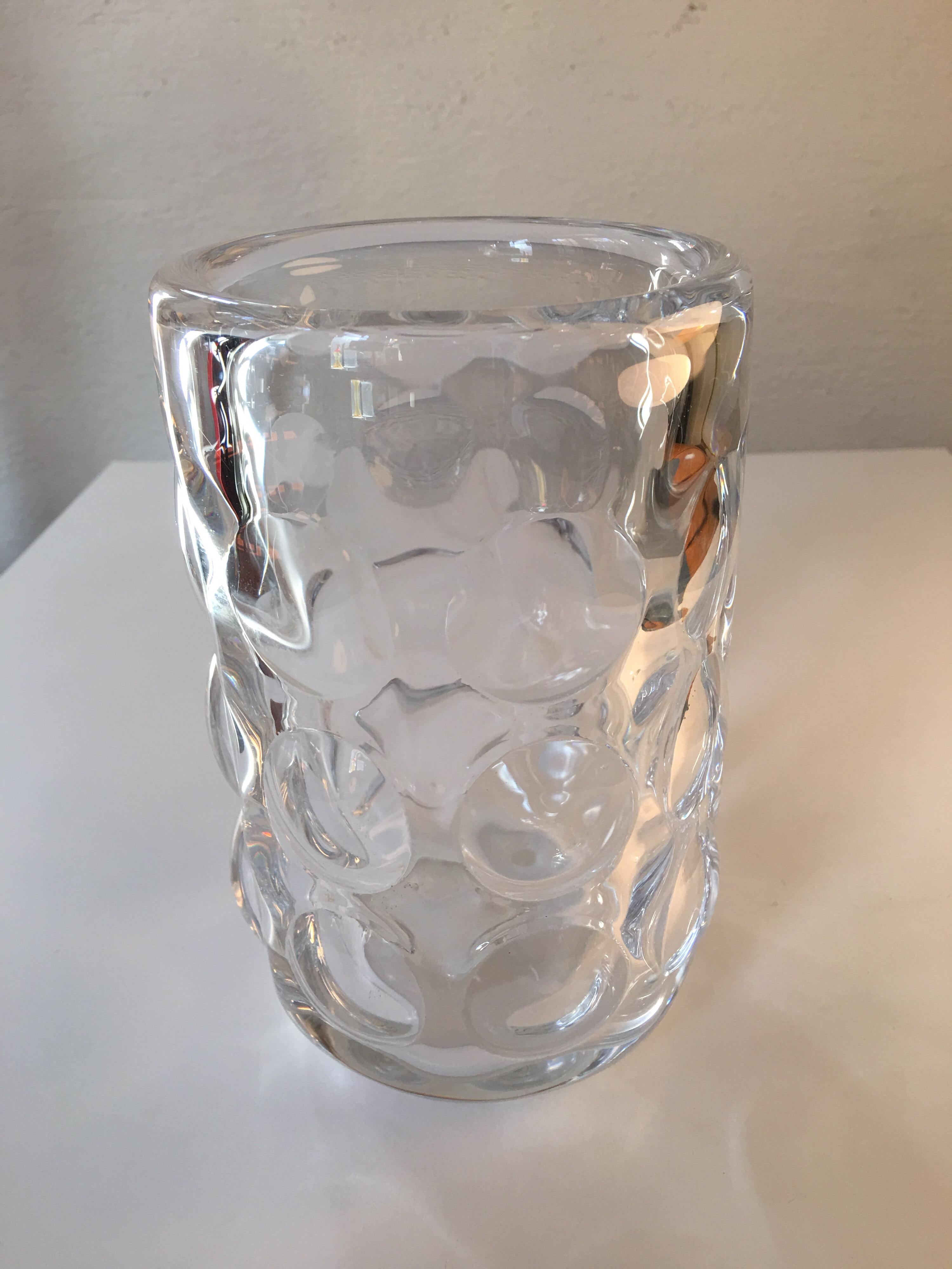 Swedish Sven Palmquist for Orrefors Vase with Bubbles