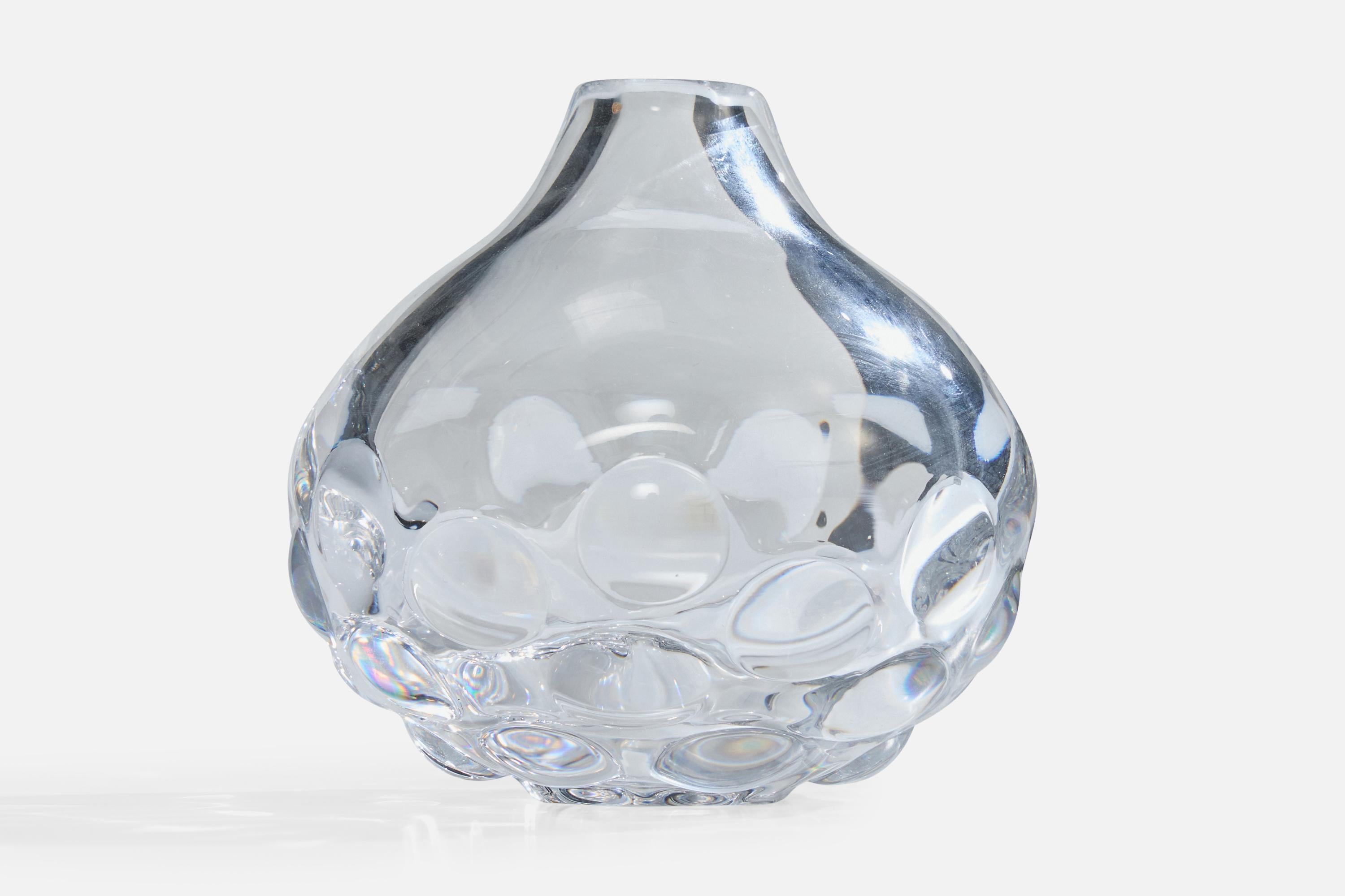 Mid-Century Modern Sven Palmquist, Vase, Glass, Sweden, 1950s For Sale