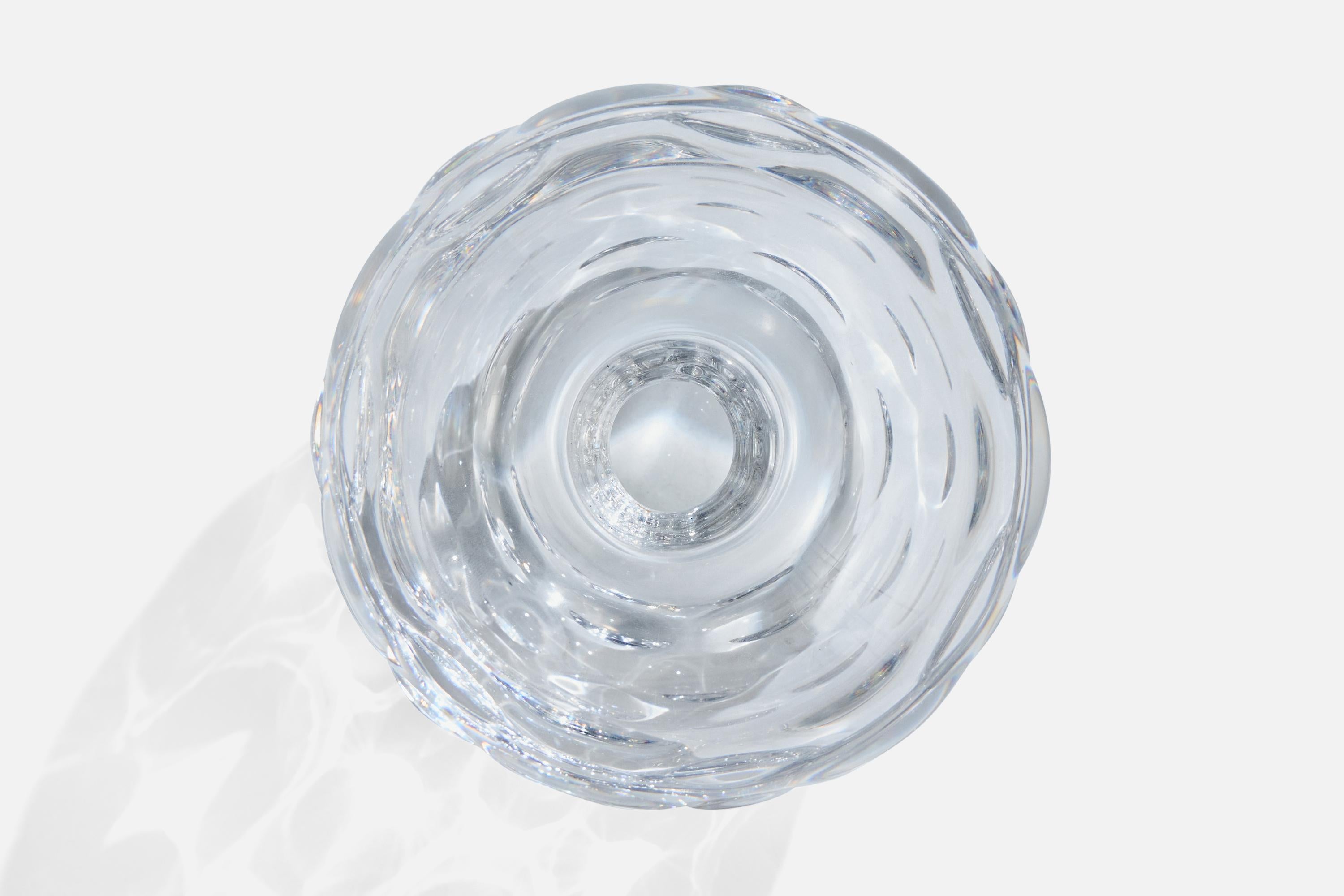 Swedish Sven Palmquist, Vase, Glass, Sweden, 1950s For Sale