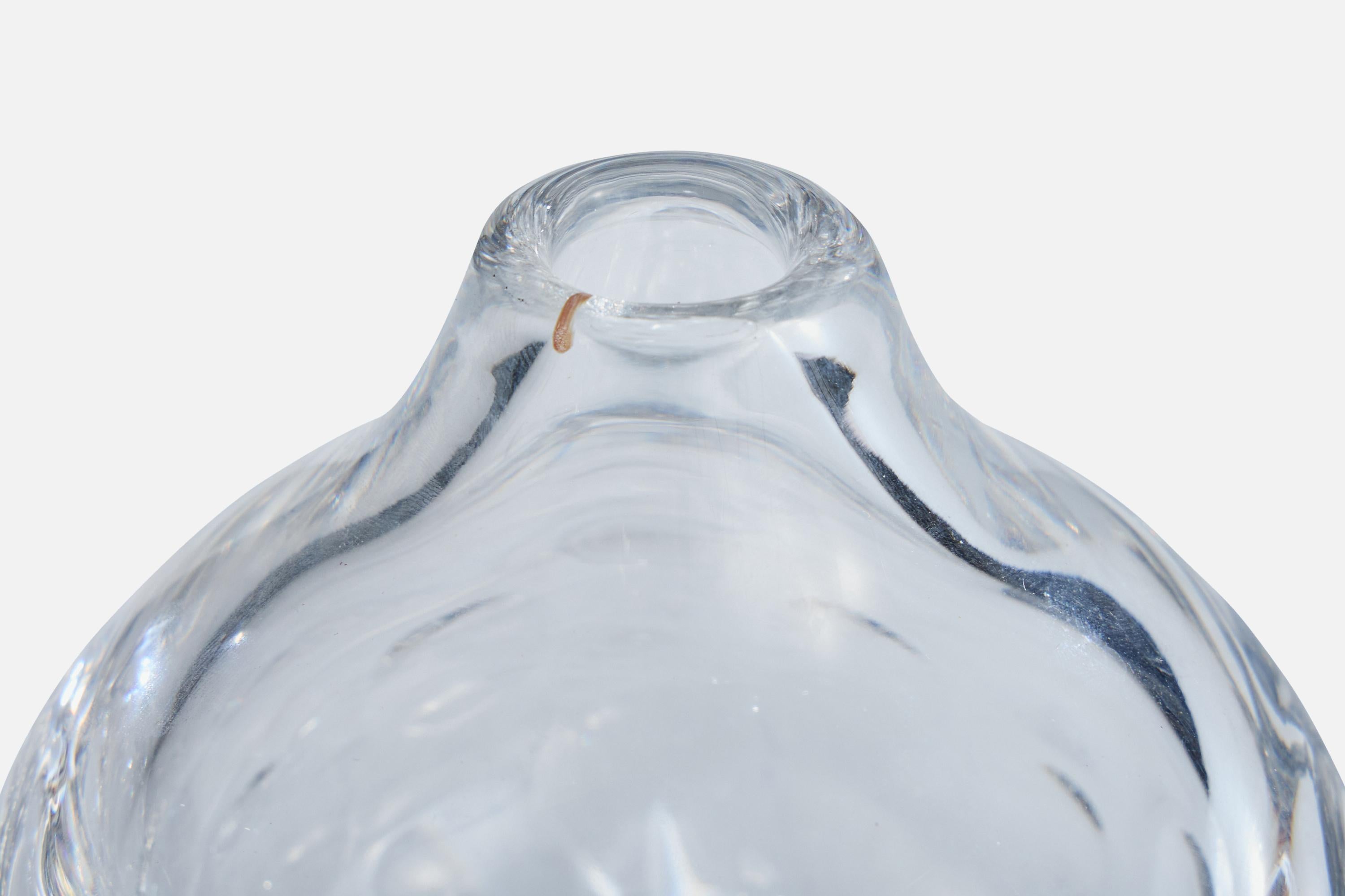 Sven Palmquist, Vase, Glass, Sweden, 1950s In Good Condition For Sale In High Point, NC