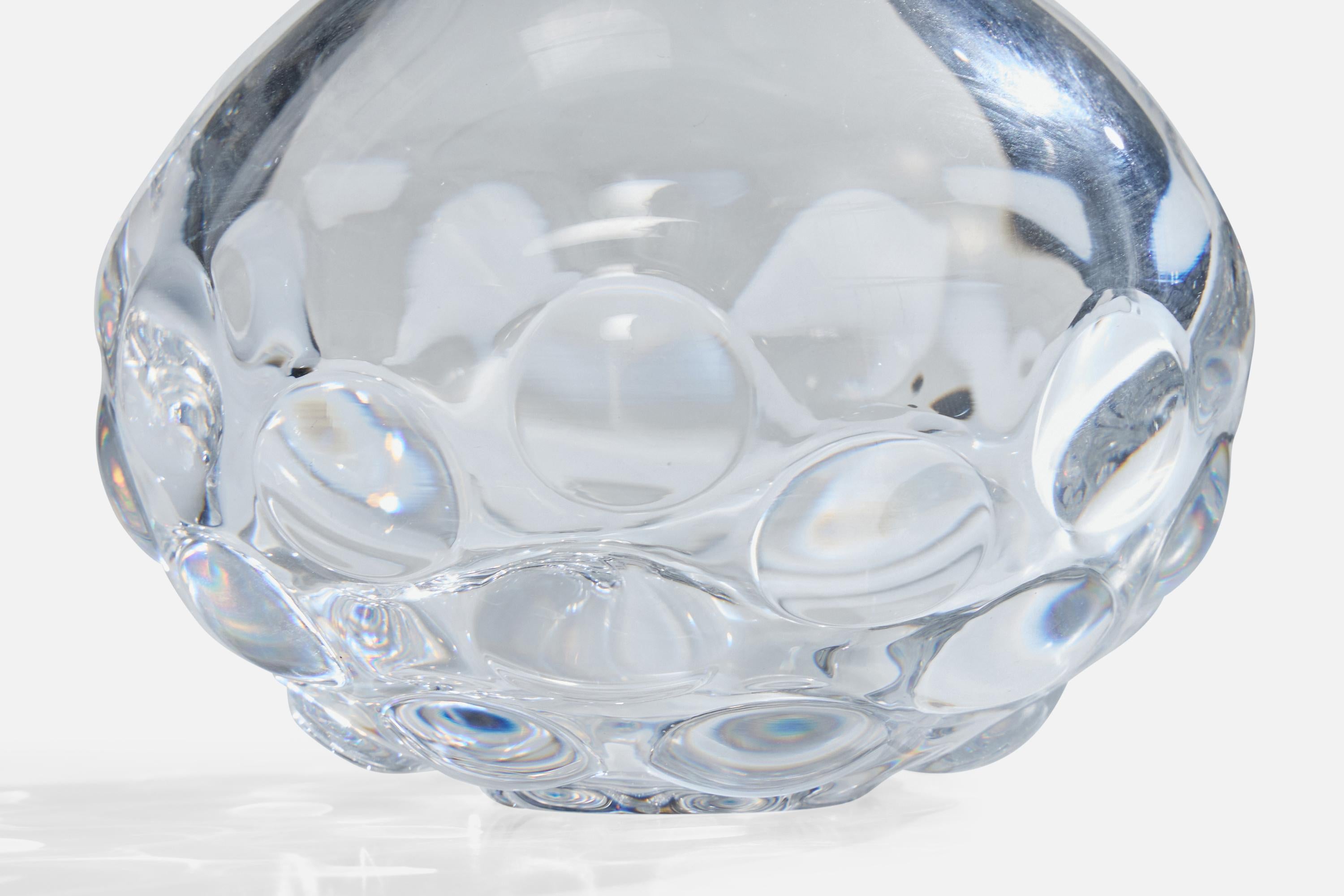 Mid-20th Century Sven Palmquist, Vase, Glass, Sweden, 1950s For Sale