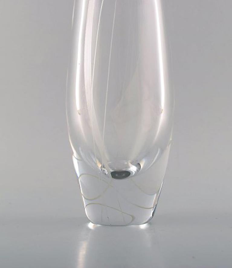 Sven Palmqvist für Orrefors, Vase aus klarem Kunstglas im Zustand „Gut“ im Angebot in Copenhagen, DK