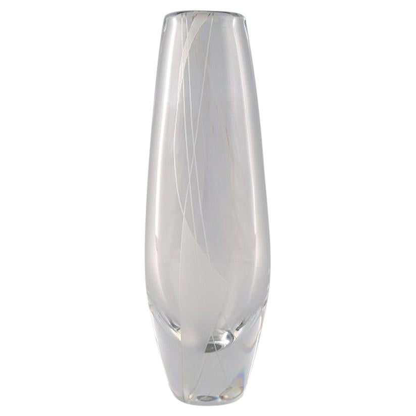 Sven Palmqvist for Orrefors, Vase in Clear Art Glass